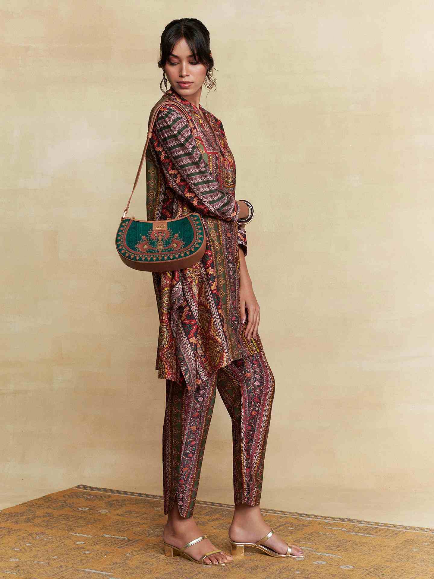 Multi Wanderlust Kurta Set