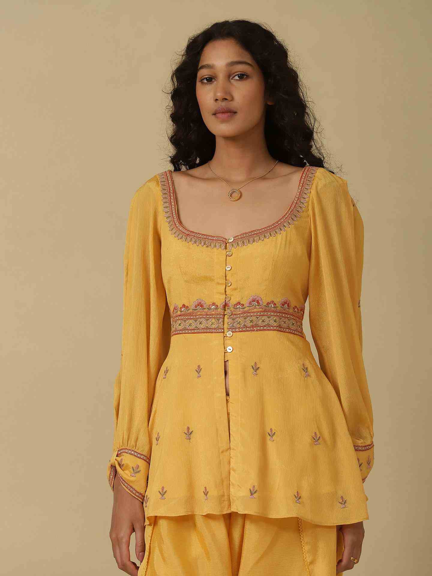 Yellow Sakura Co-Ord Set