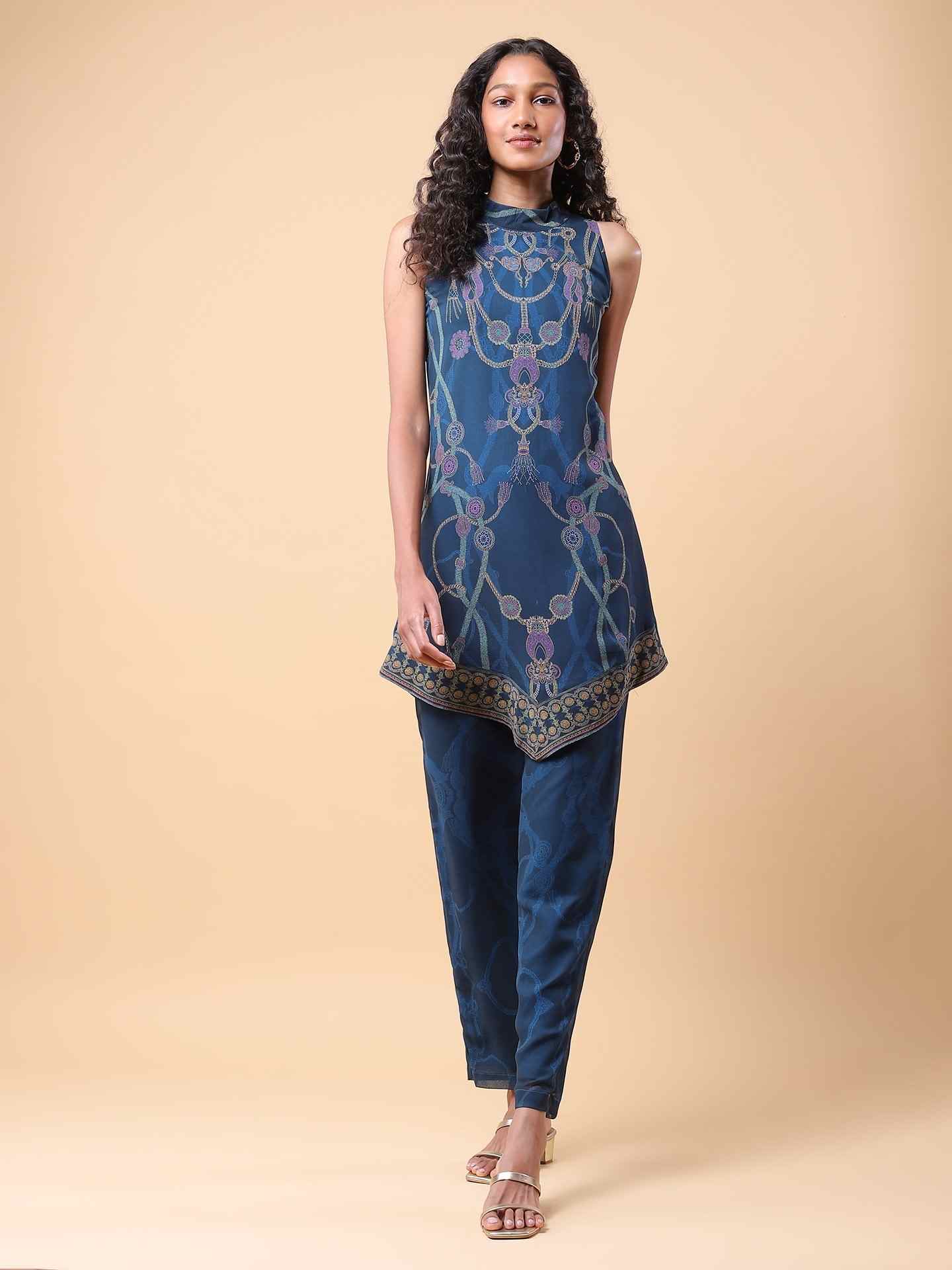 Teal Harper Kurta Set
