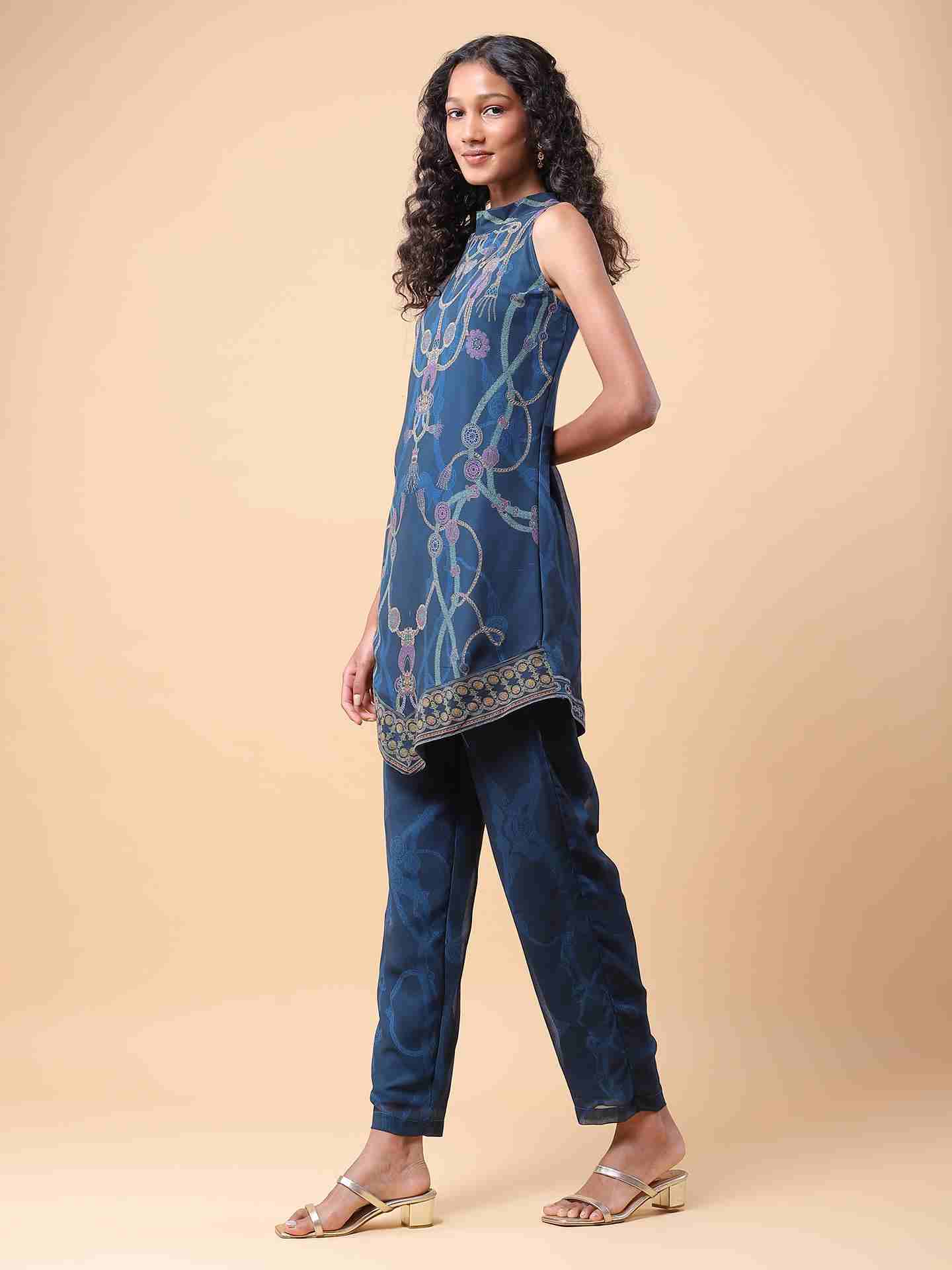 Teal Harper Kurta Set