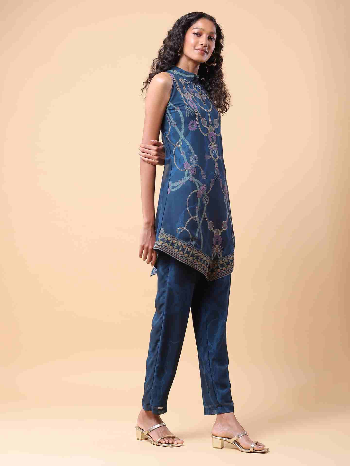 Teal Harper Kurta Set