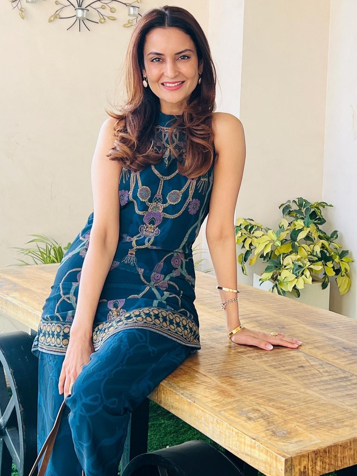 Teal Harper Kurta Set