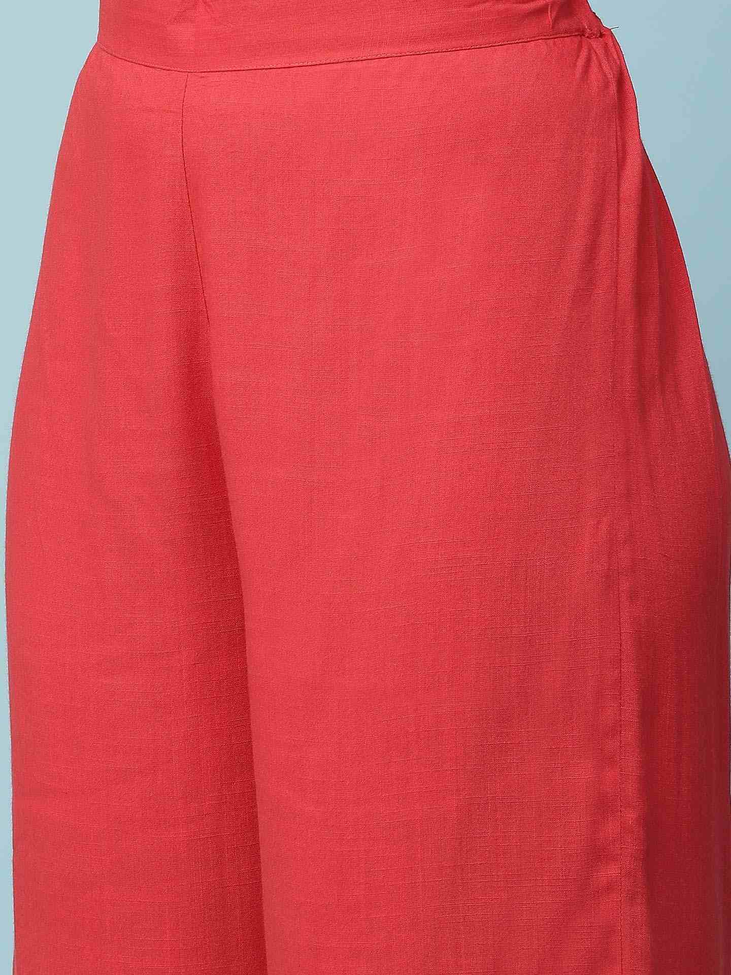 Red Jungle Graphic Kurta Set