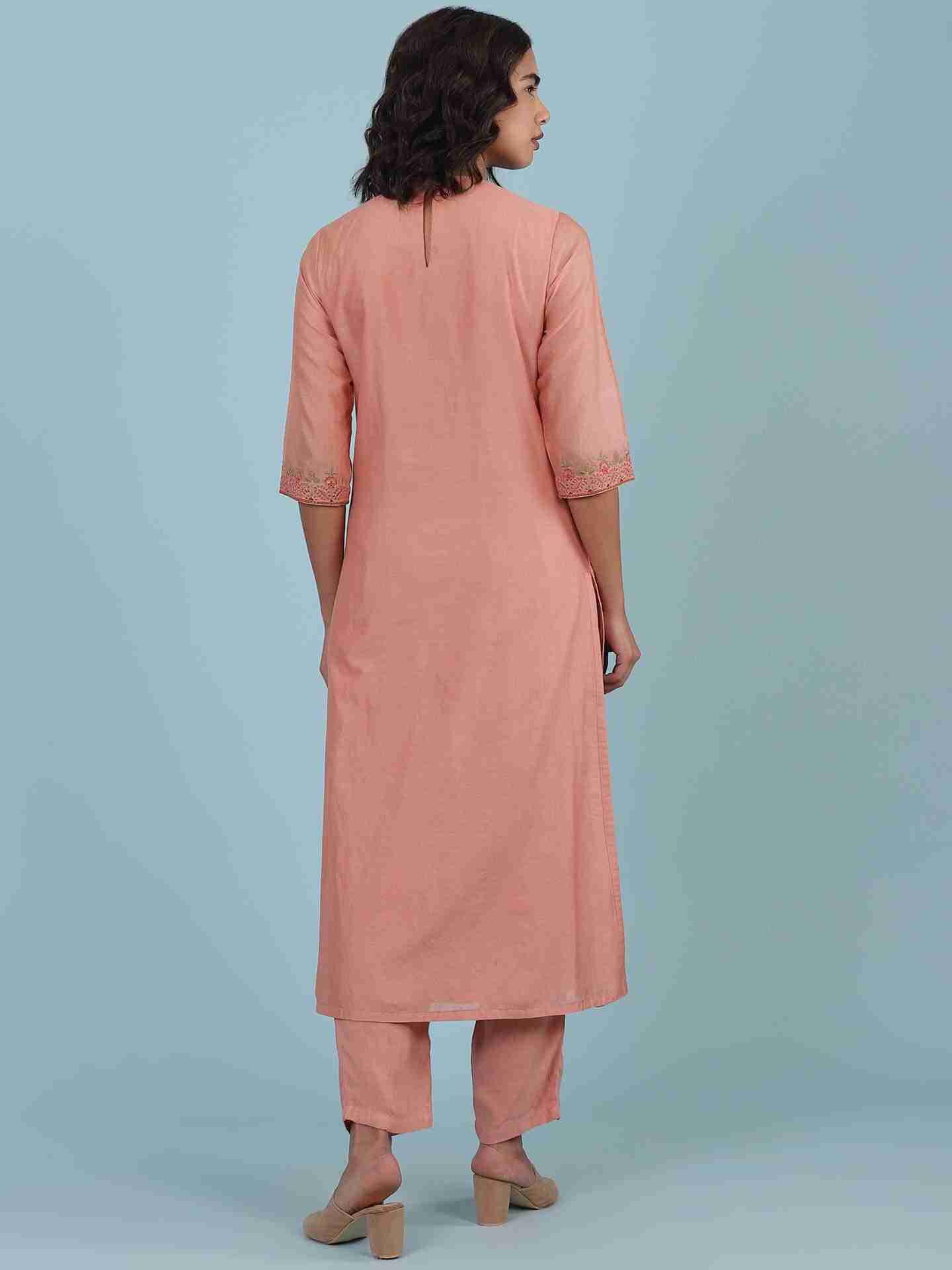 Pink Ivana Solid Suit Set