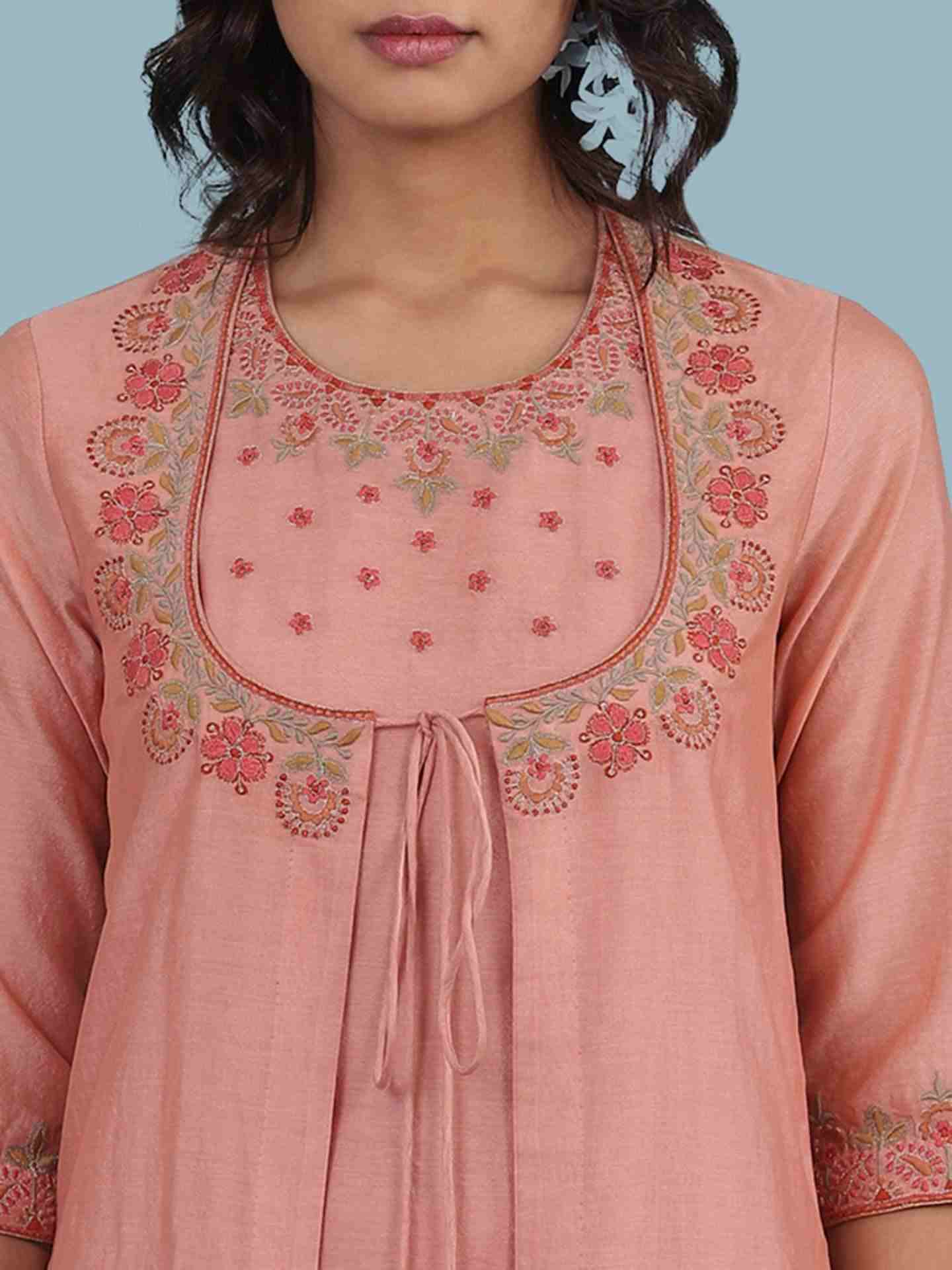 Pink Ivana Solid Suit Set