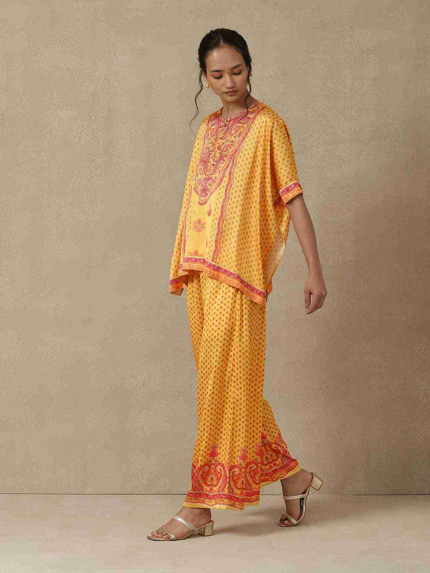 Sun Yellow Abeer Co-Ord Set