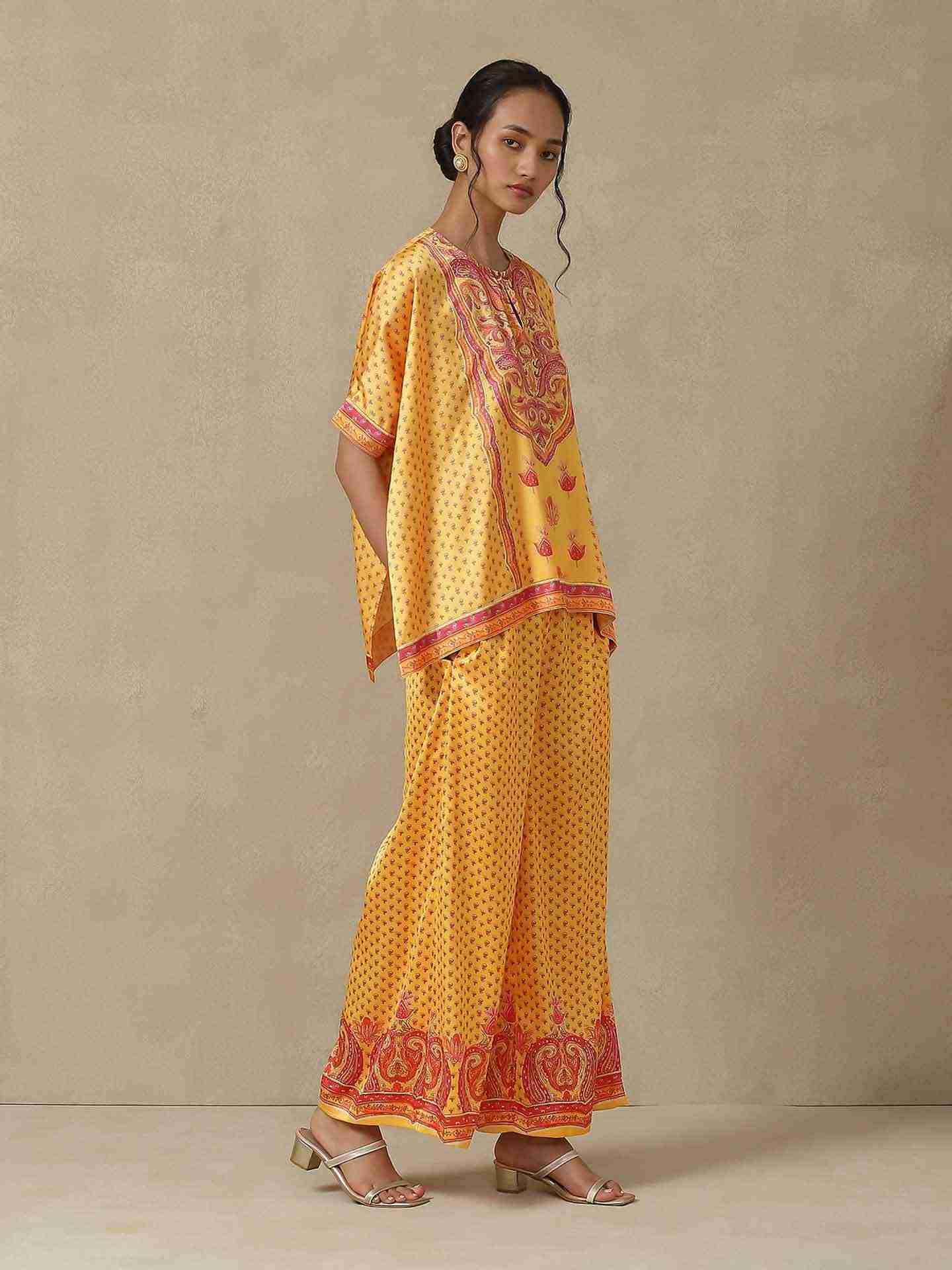 Sun Yellow Abeer Co-Ord Set