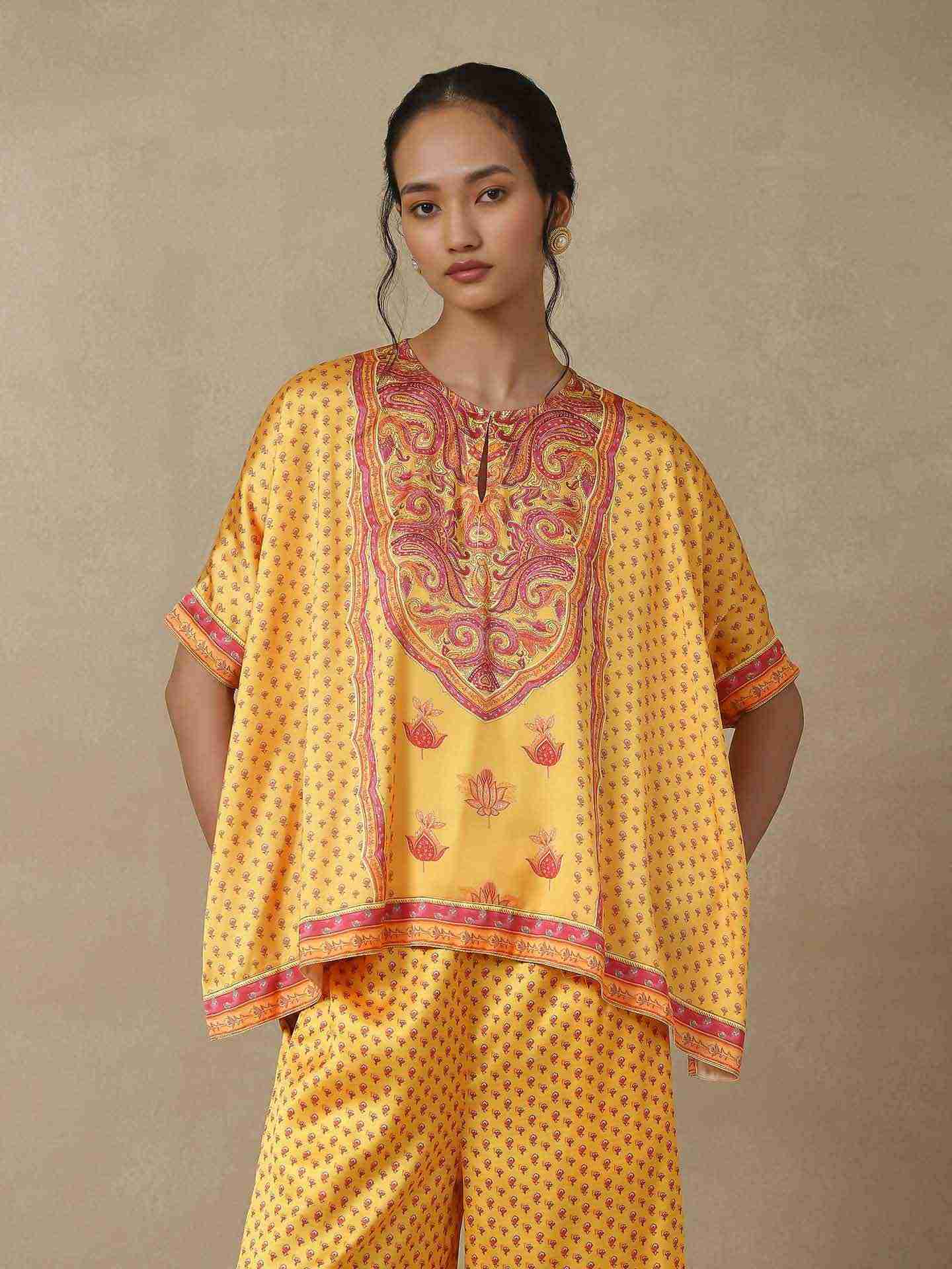 Sun Yellow Abeer Co-Ord Set