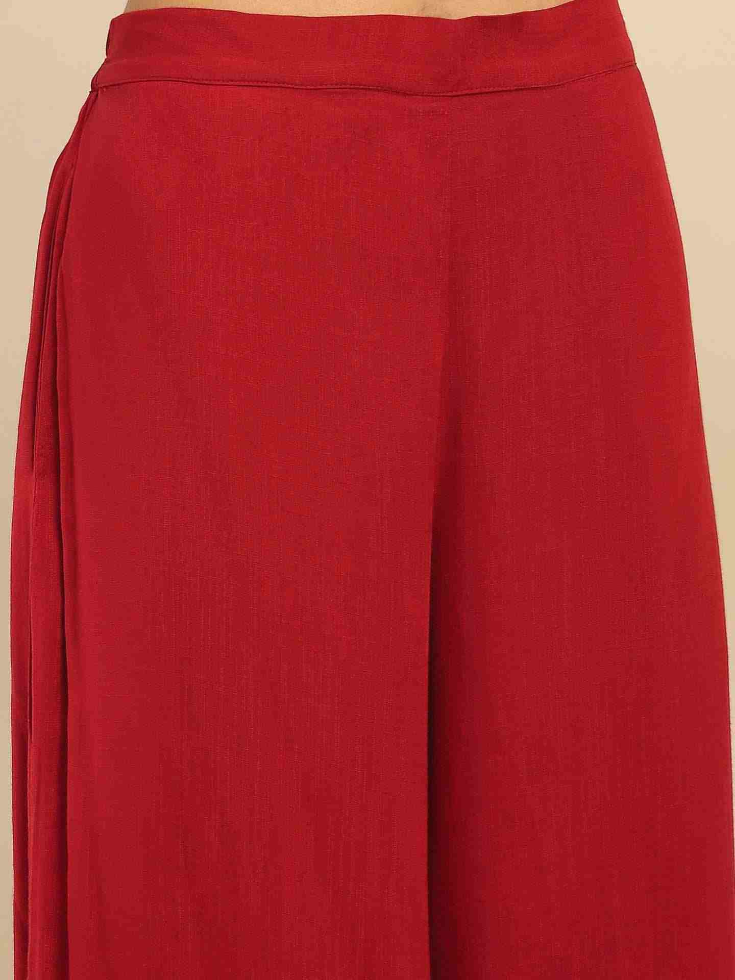 Magenta Camellia Kurta Set