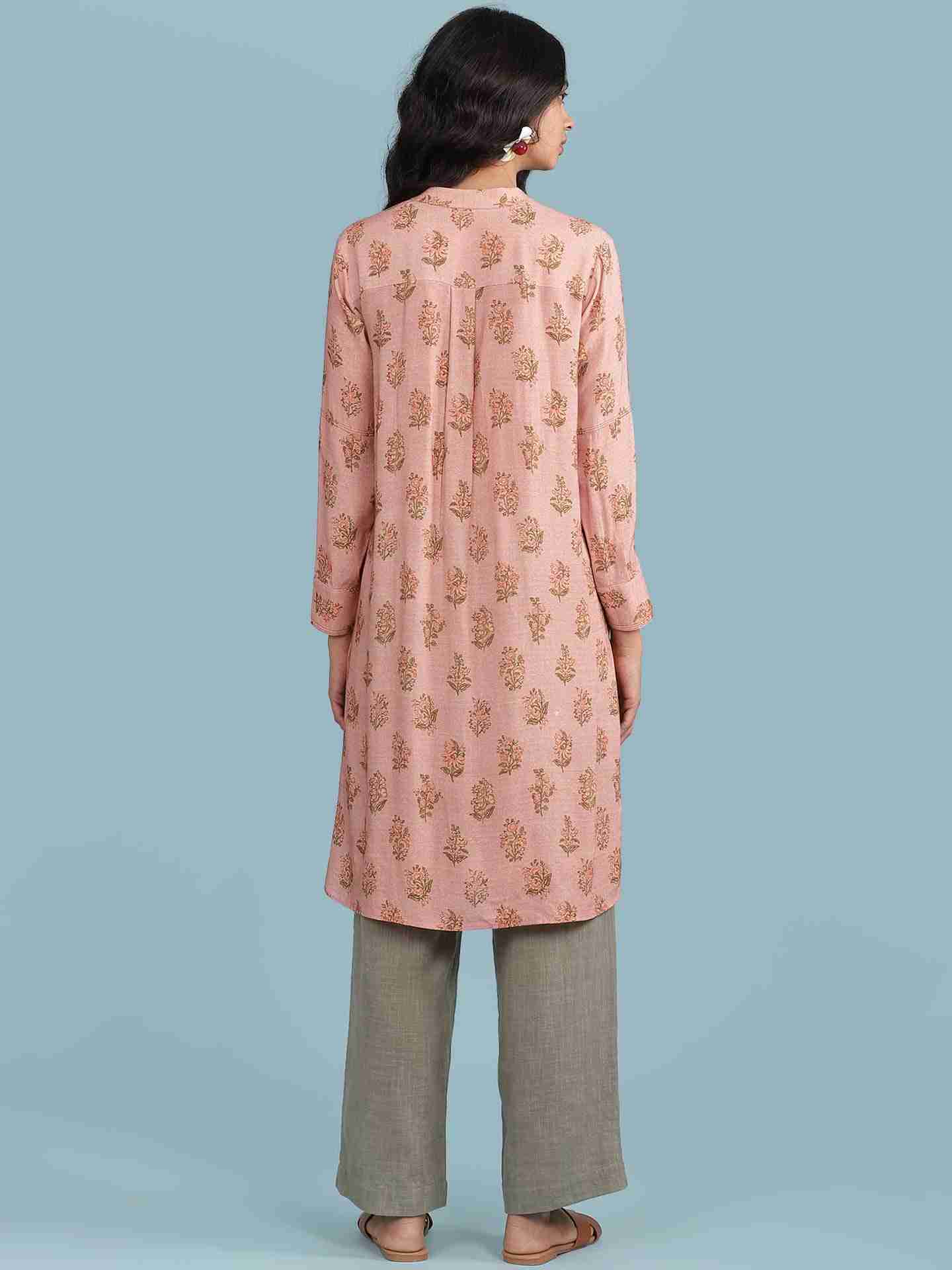 Pink Basle Kurta Set