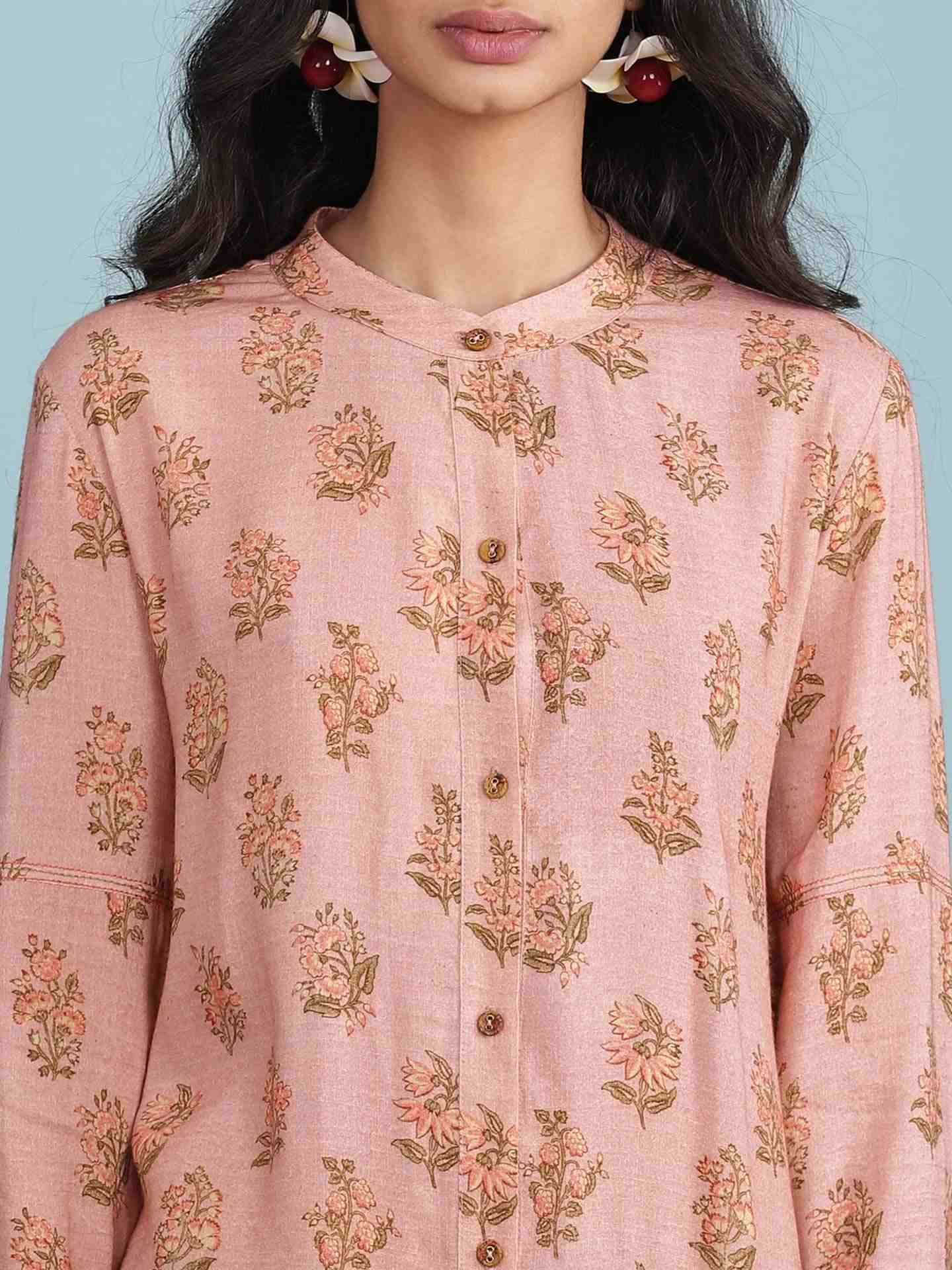 Pink Basle Kurta Set