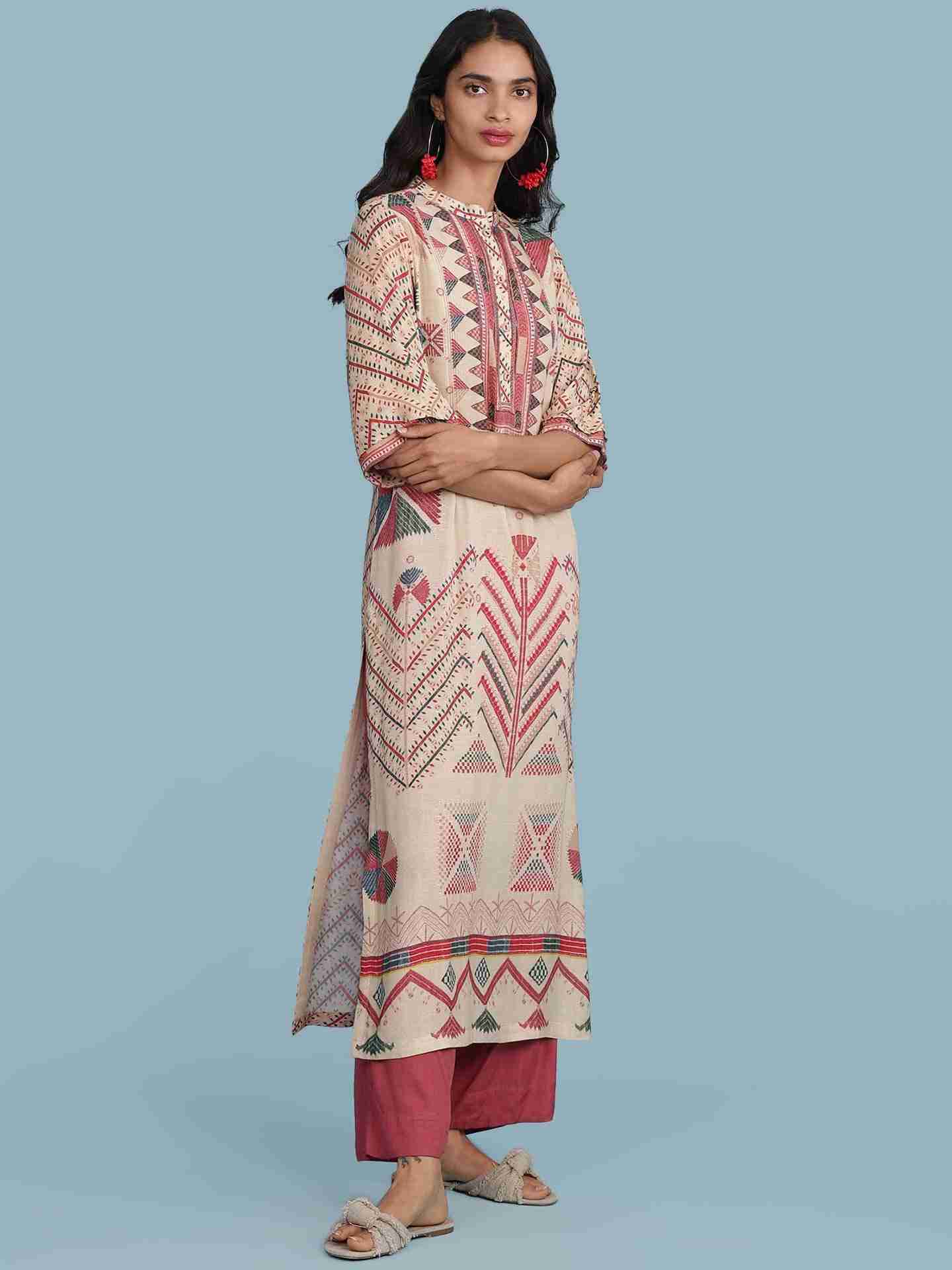 Ecru Swasashtra Suit Set