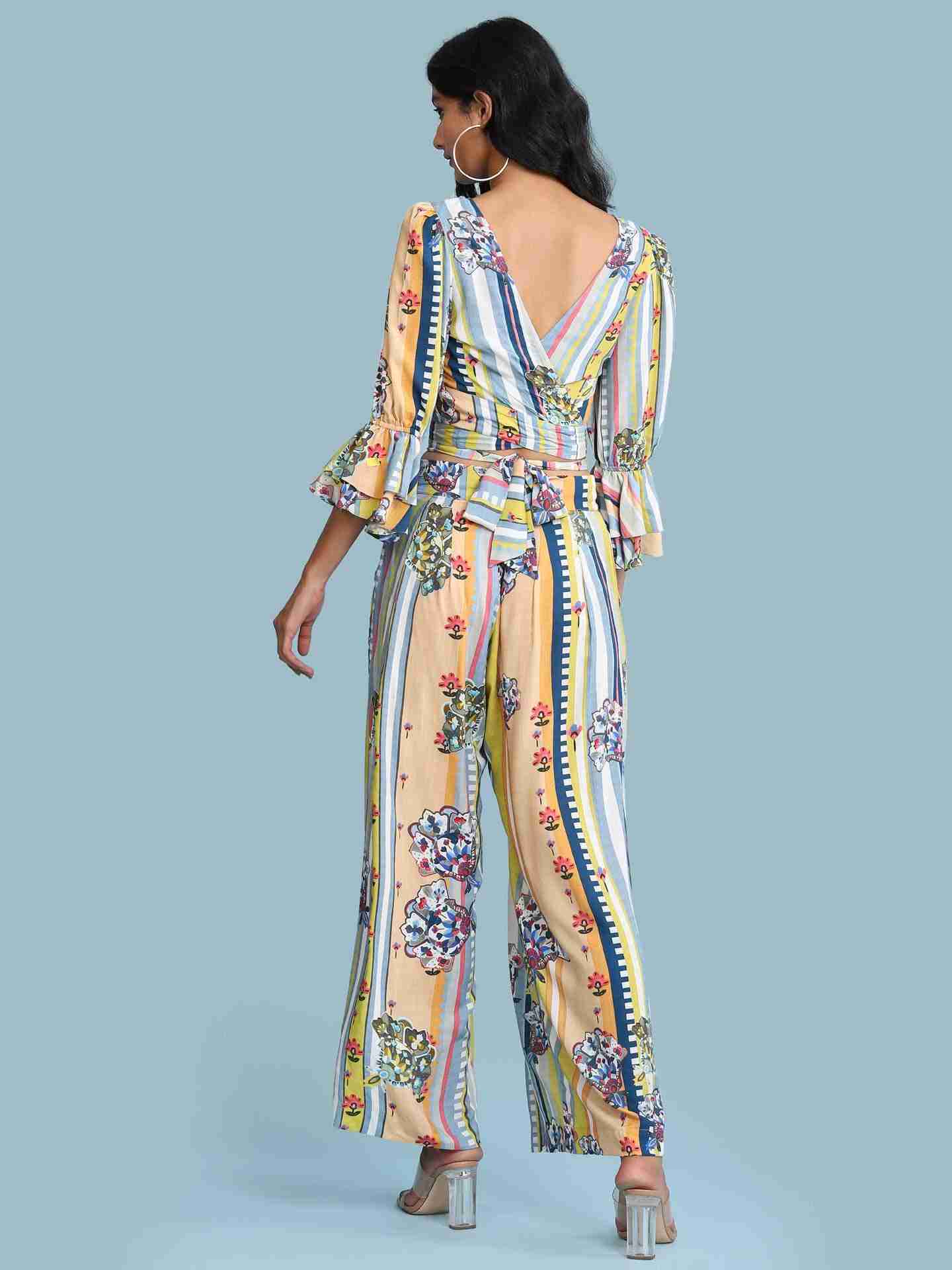 Blue Japanese Co-Ord Set