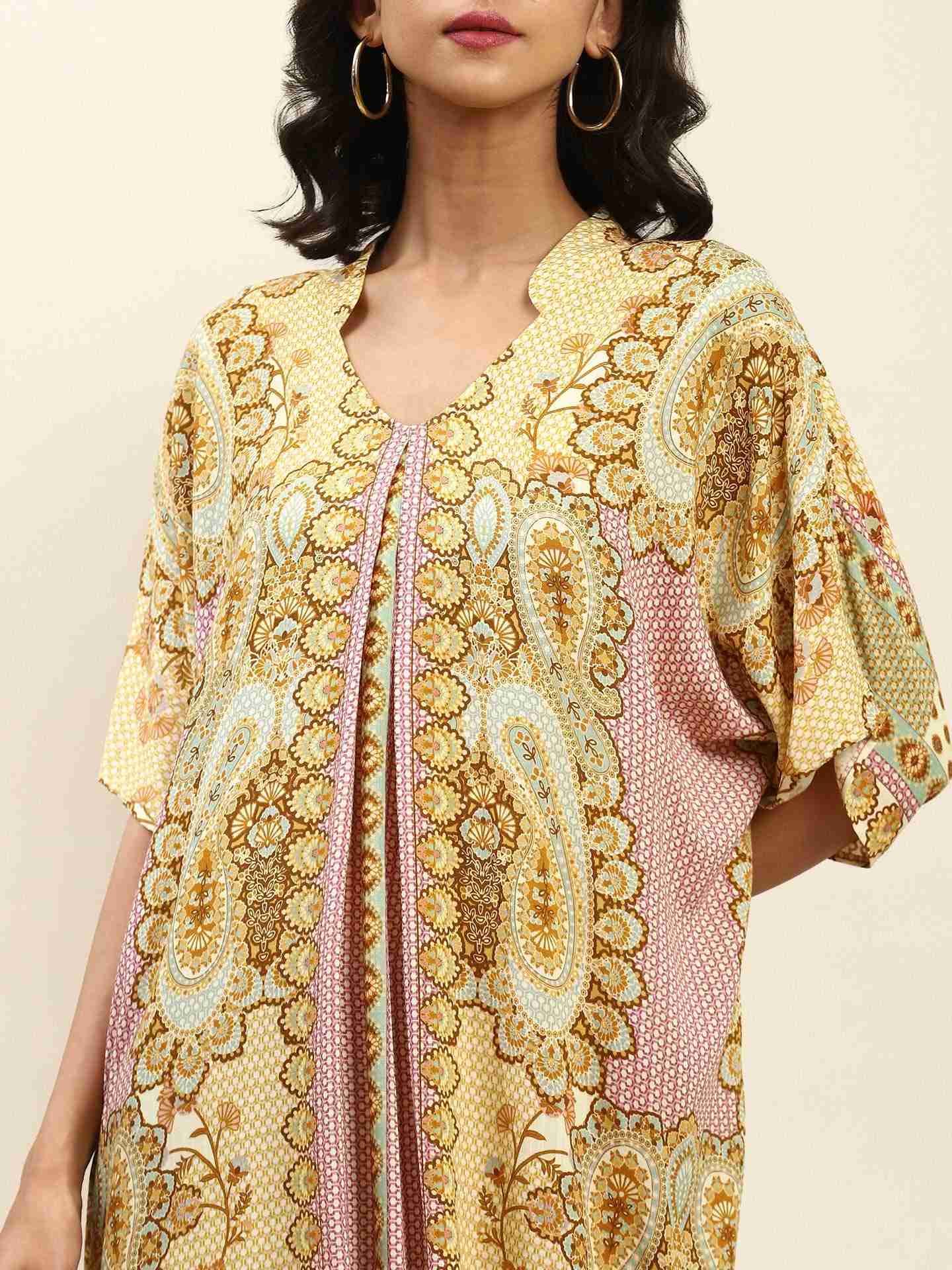 Green Tashkent Kaftan Set
