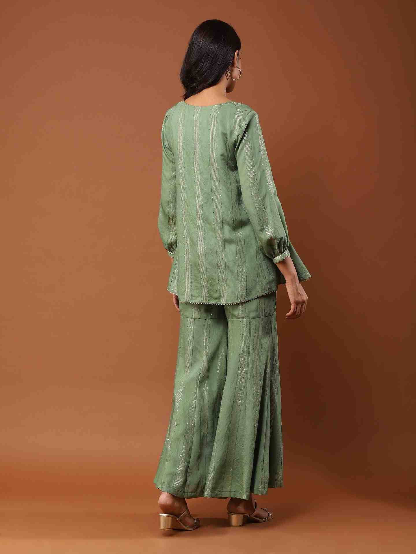 Green Gauhar Co-Ord Set