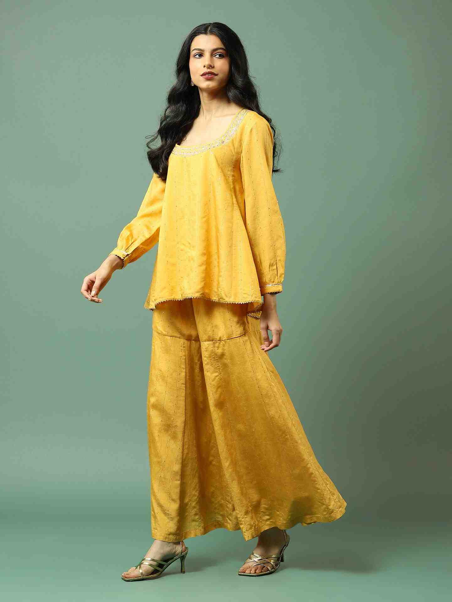 Yellow Gauhar Co-Ord Set