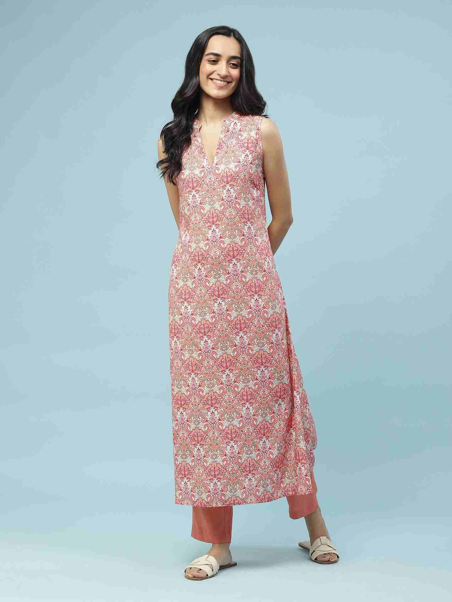 Pink Islamic Butti Suit Set