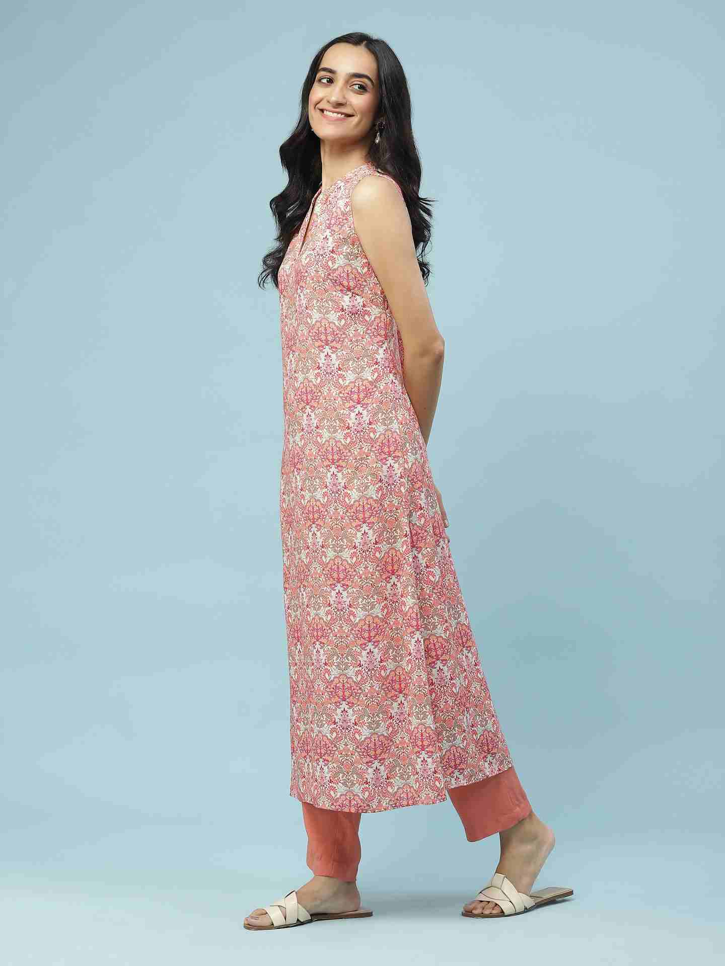 Pink Islamic Butti Suit Set