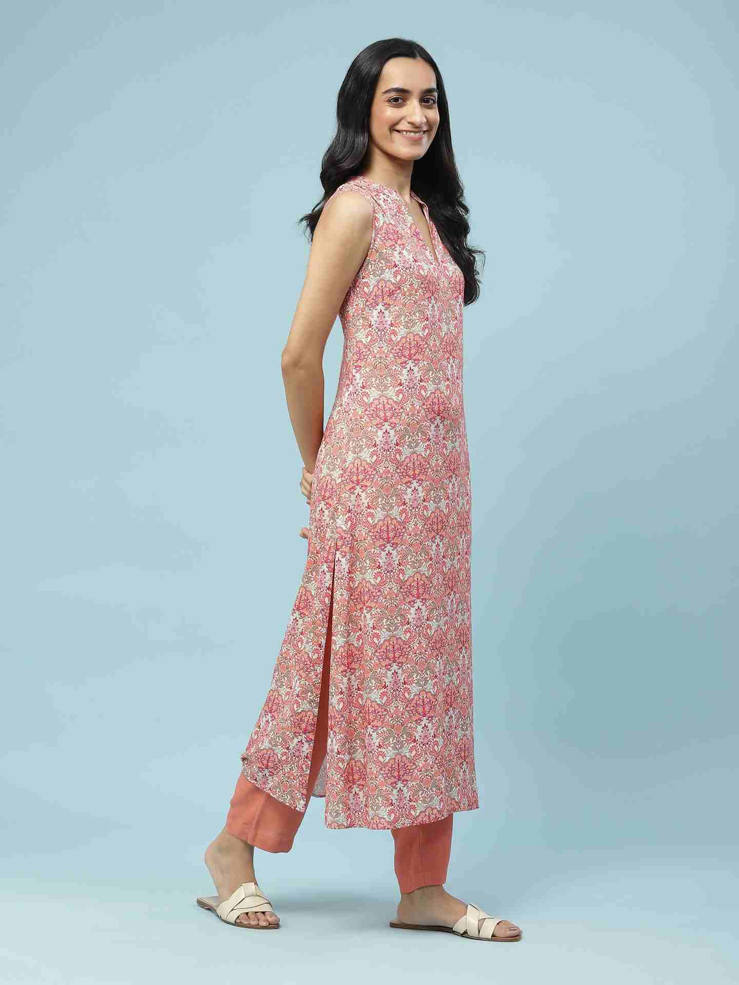 Pink Islamic Butti Suit Set