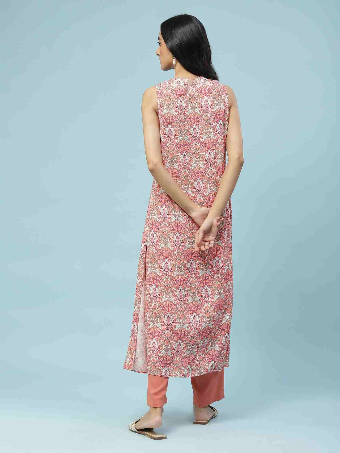 Pink Islamic Butti Suit Set