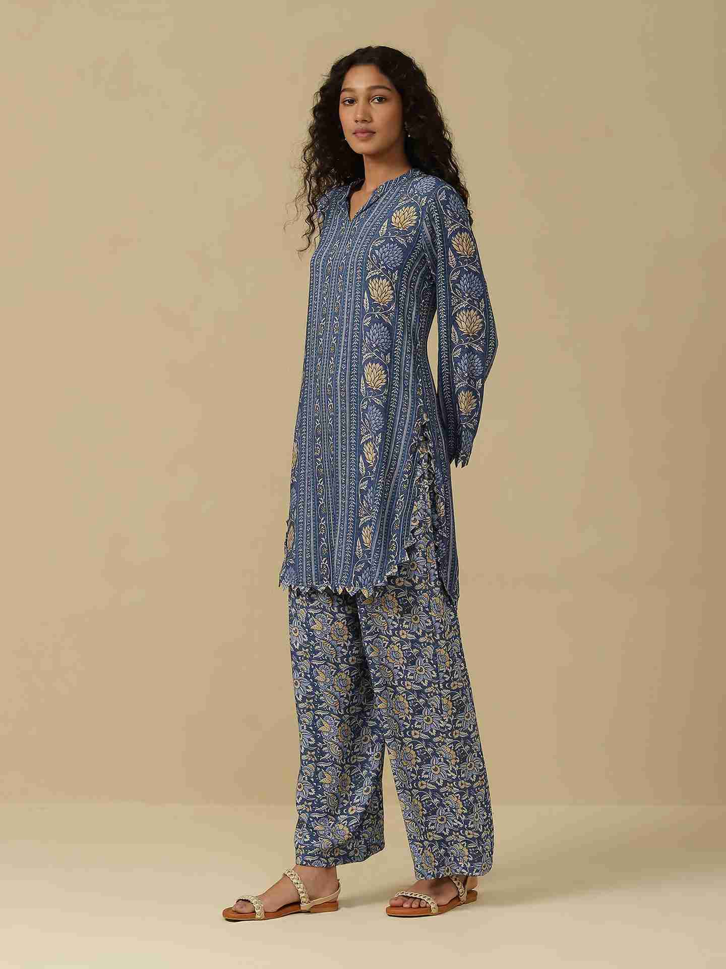 Denim Blue Toobah Kurta Set