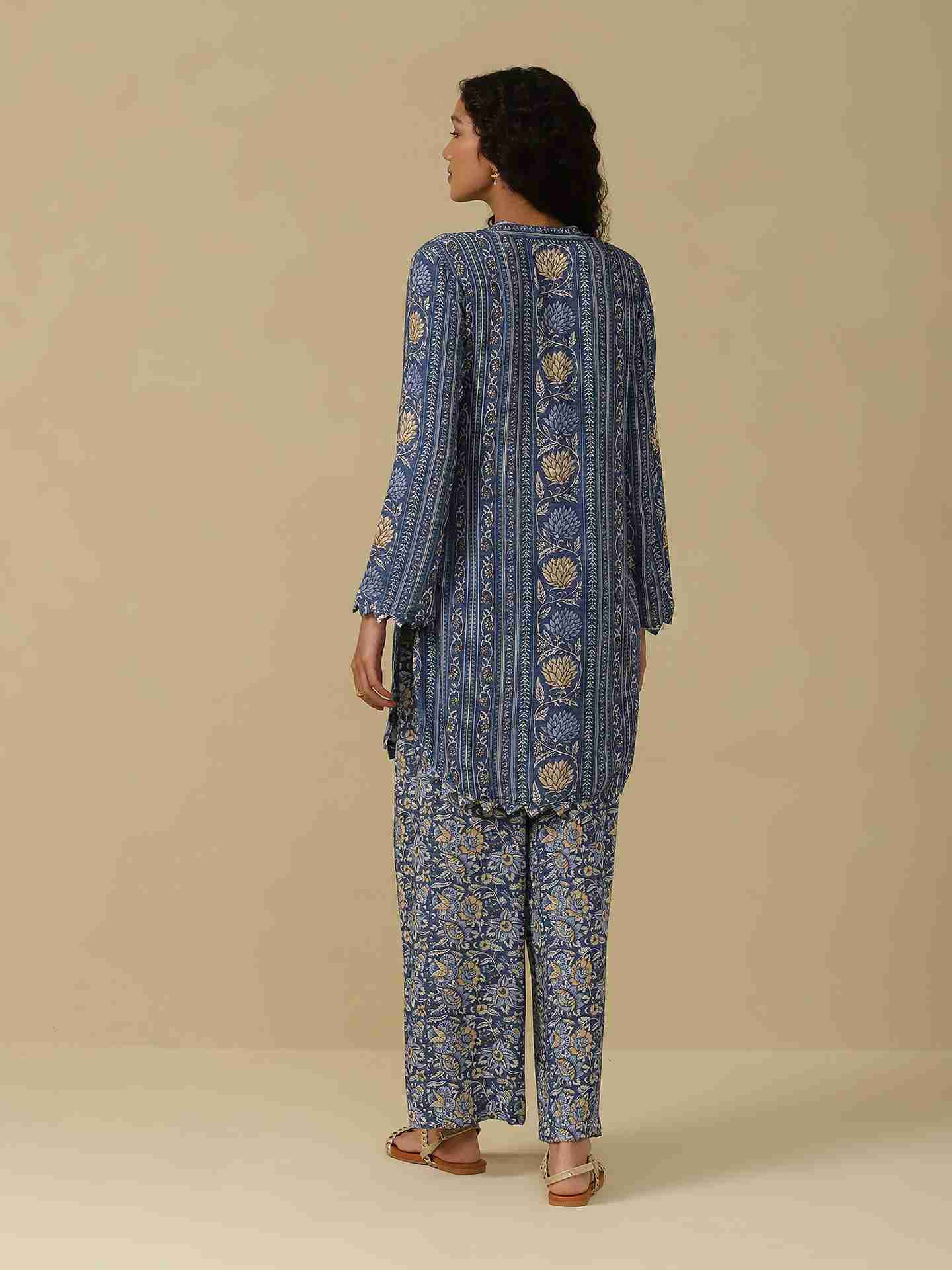 Denim Blue Toobah Kurta Set