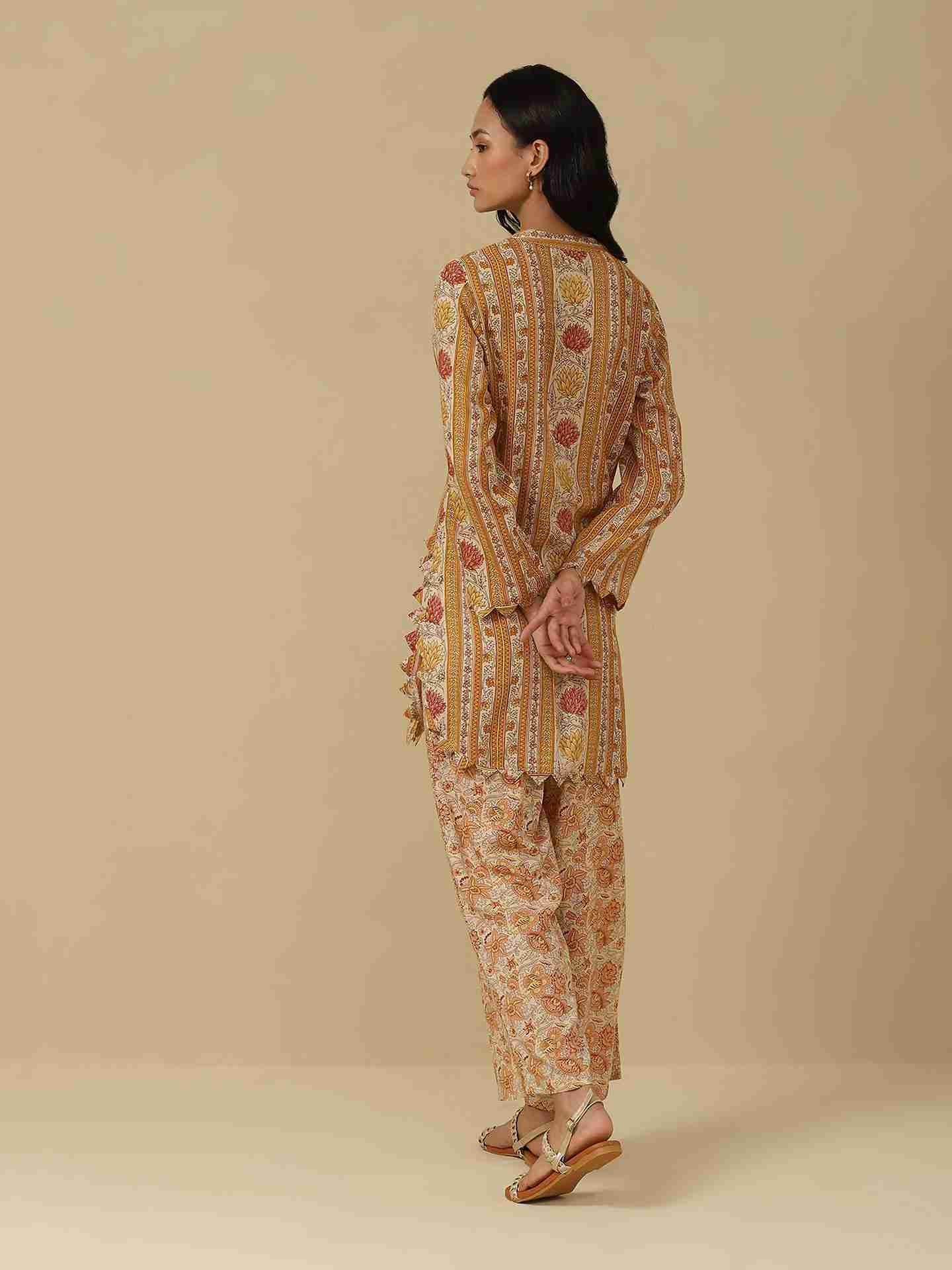 Mustard Toobah Kurta Set