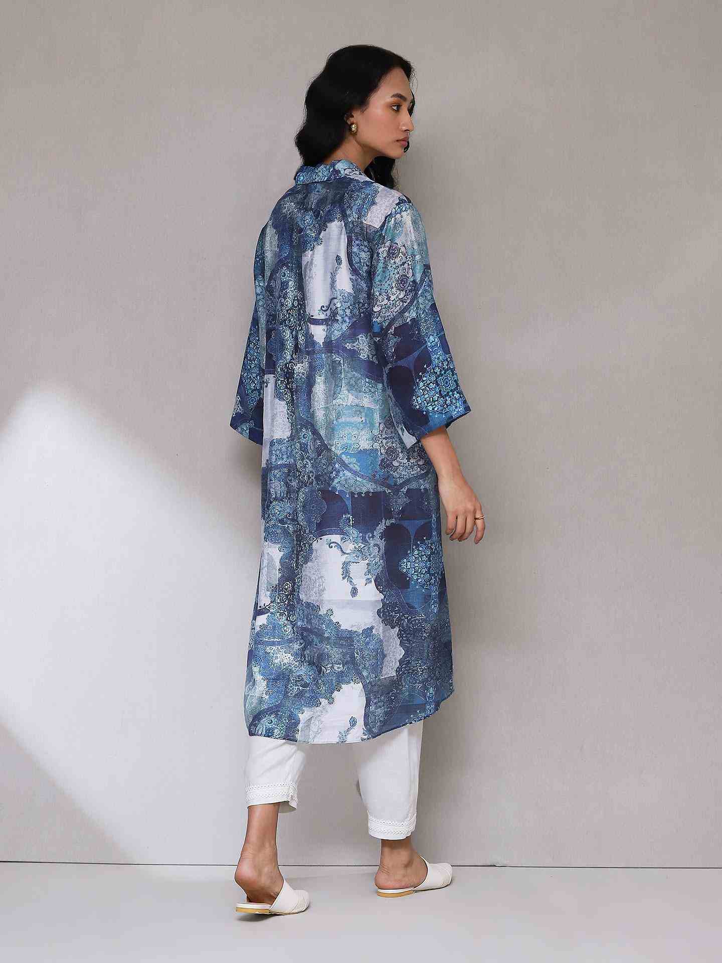 Blue Kashumi Kurta Set