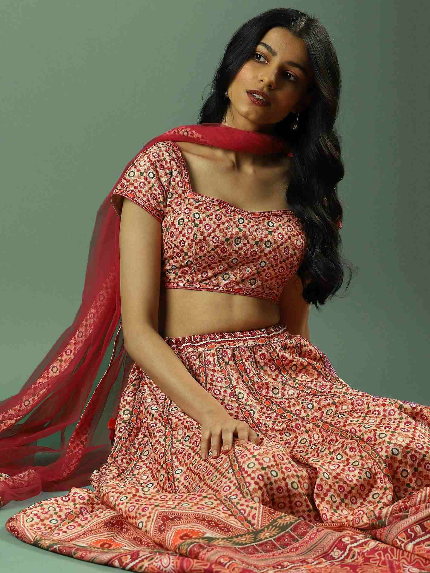 Pink Jiva Lehenga Set