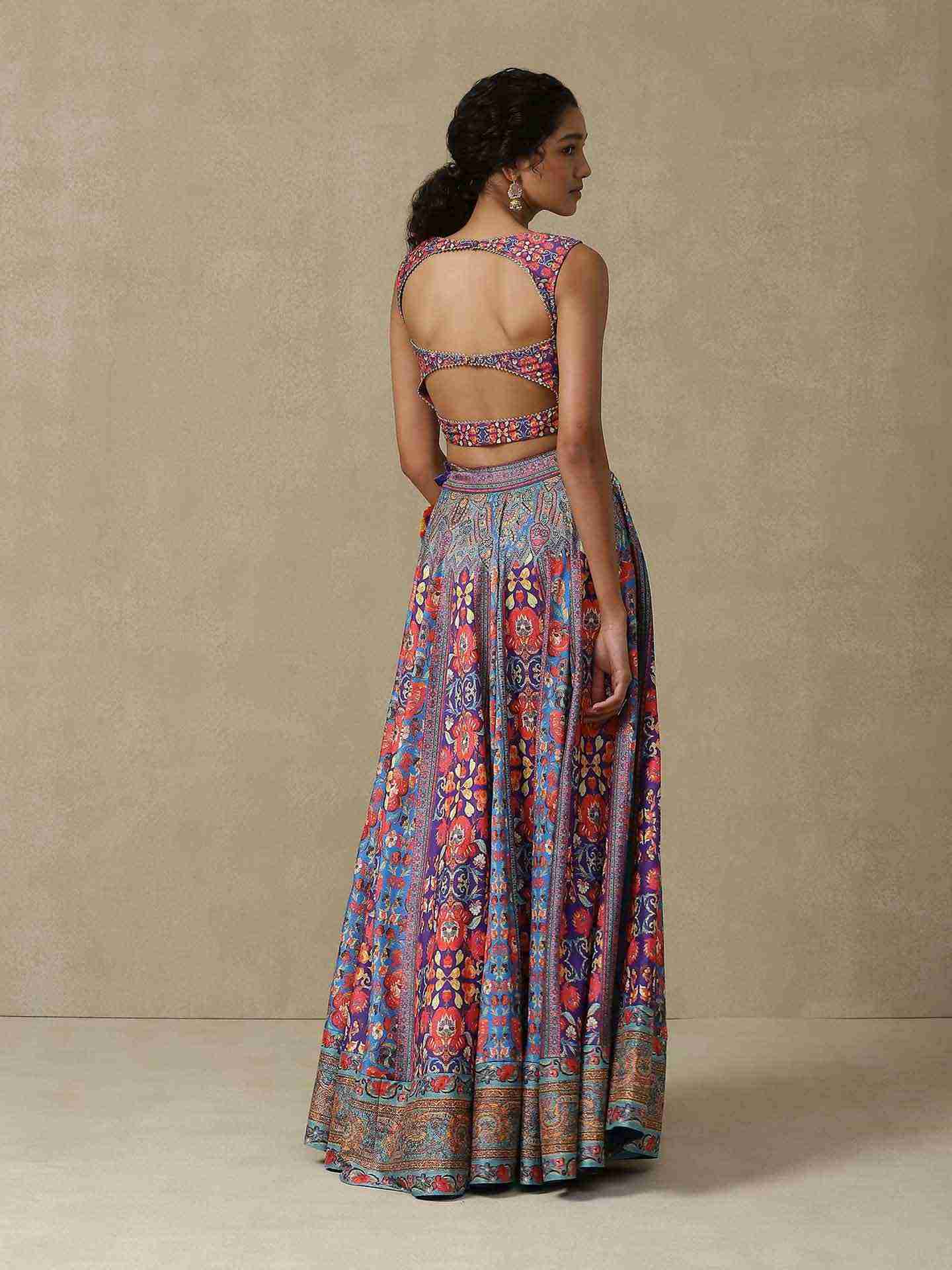Purple Festive Lehenga Set