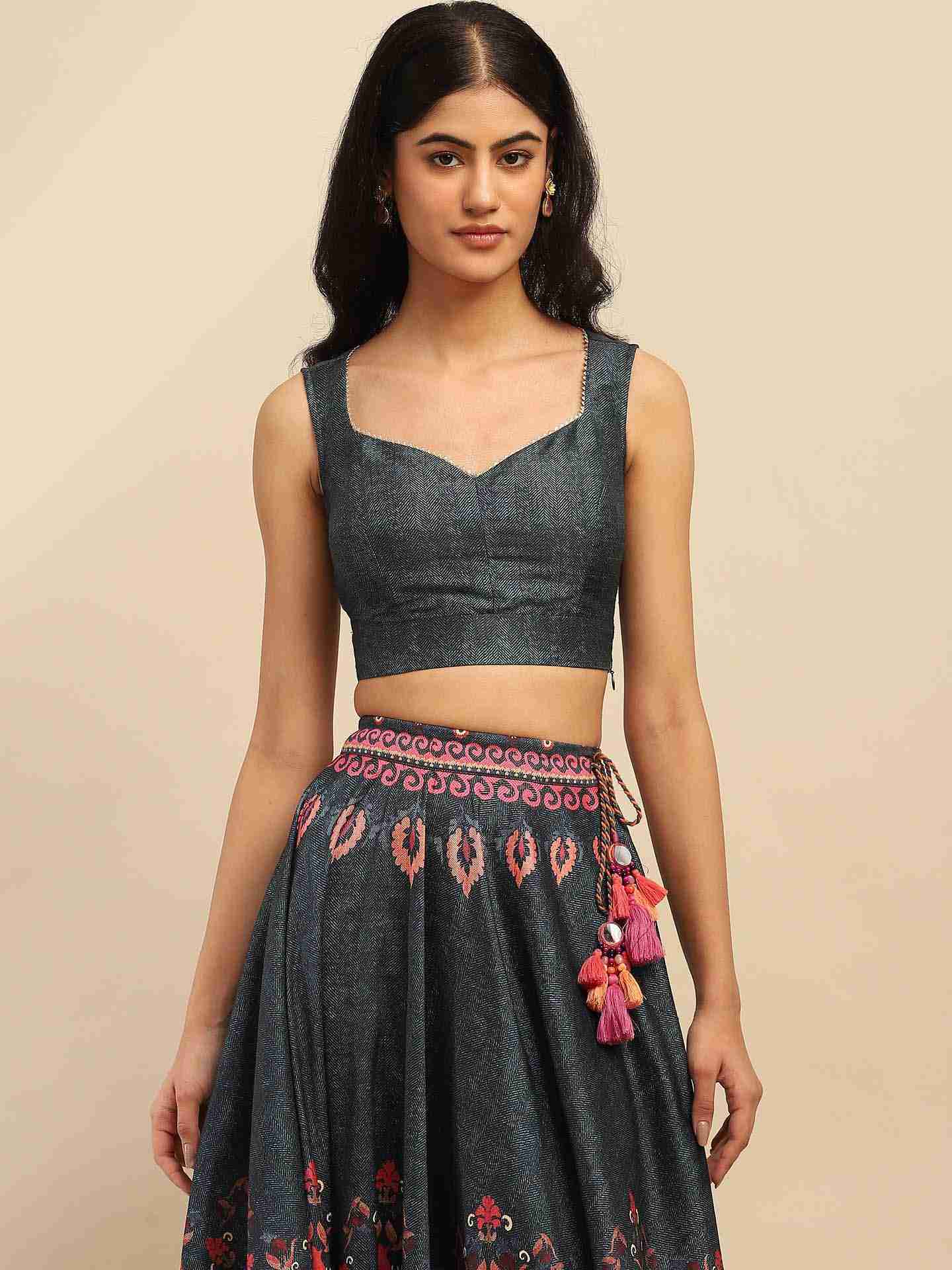 Blue Elsie Lehenga Set