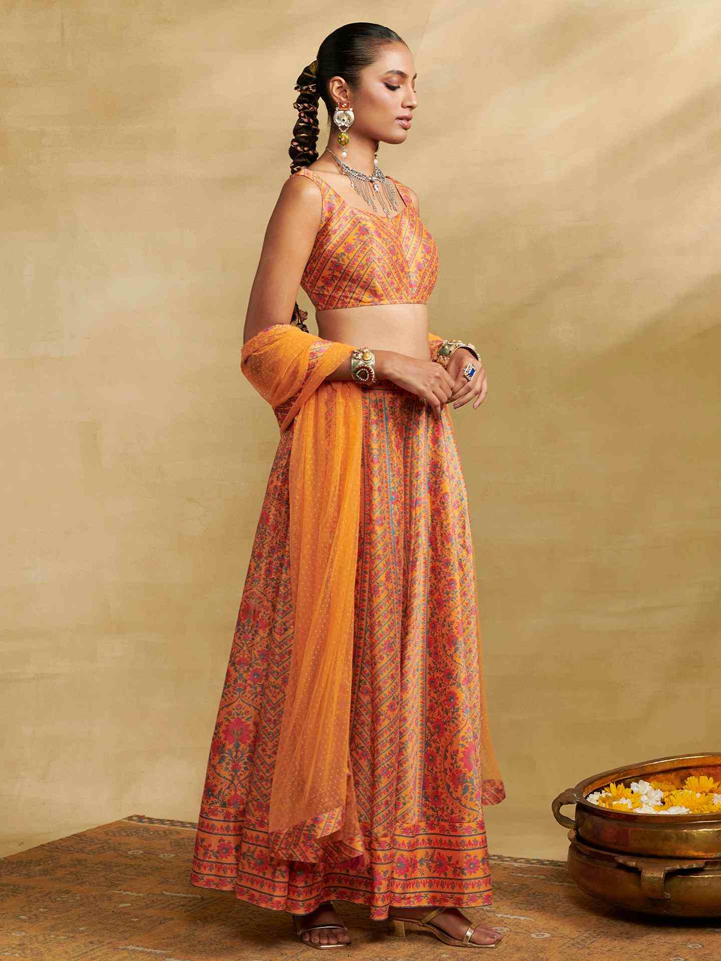 Yellow Fern Lehenga
