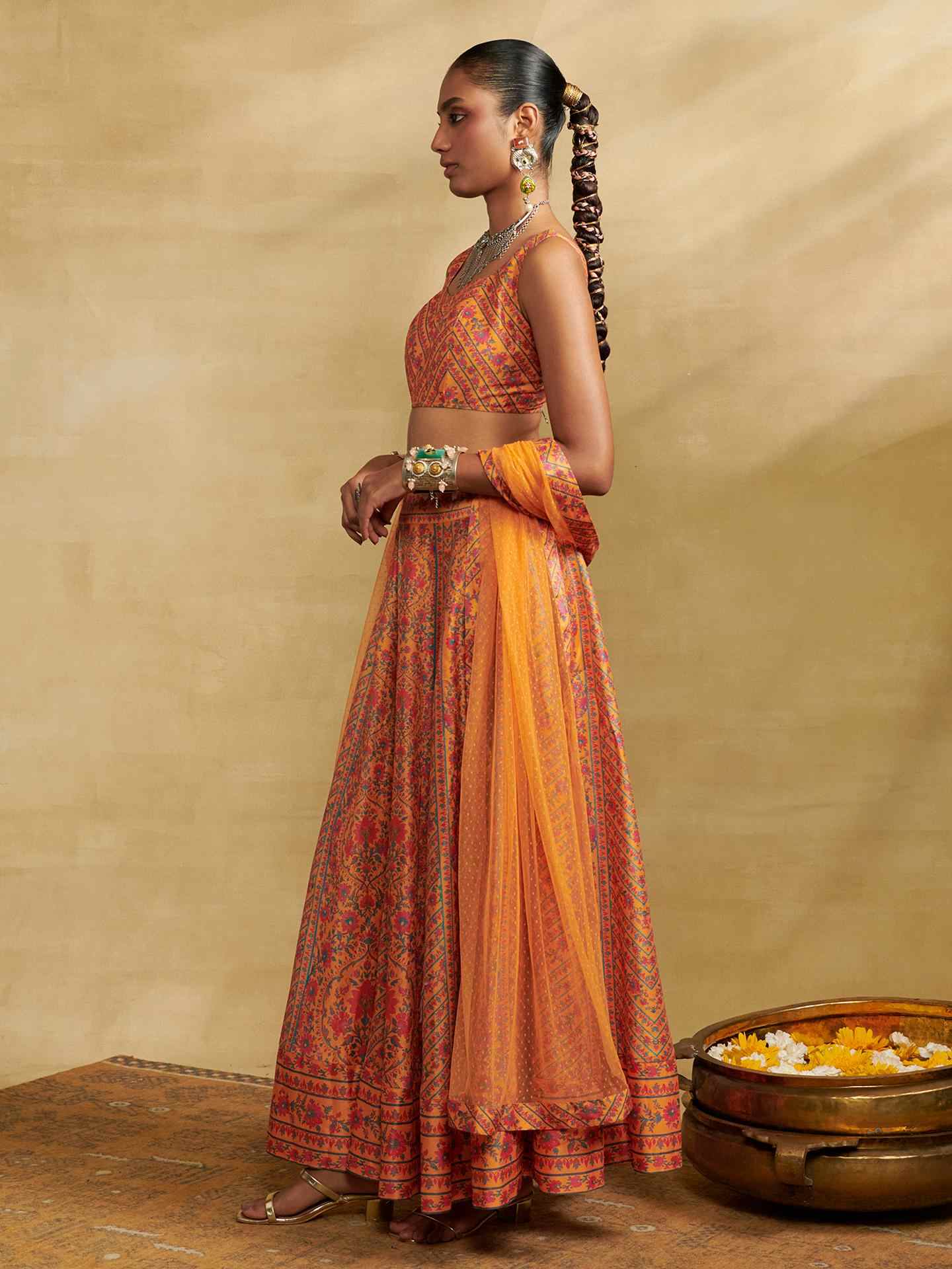Yellow Fern Lehenga