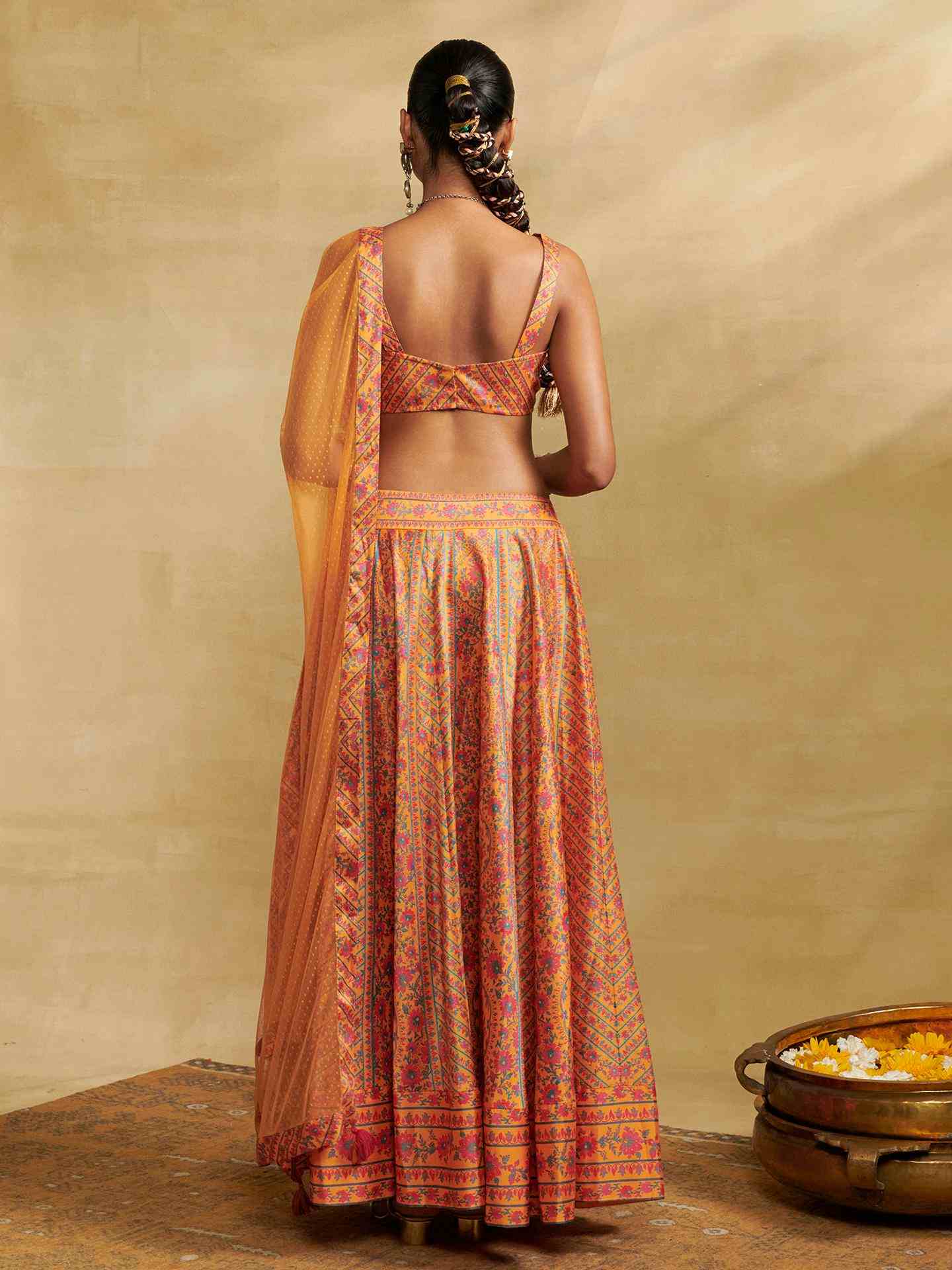Yellow Fern Lehenga