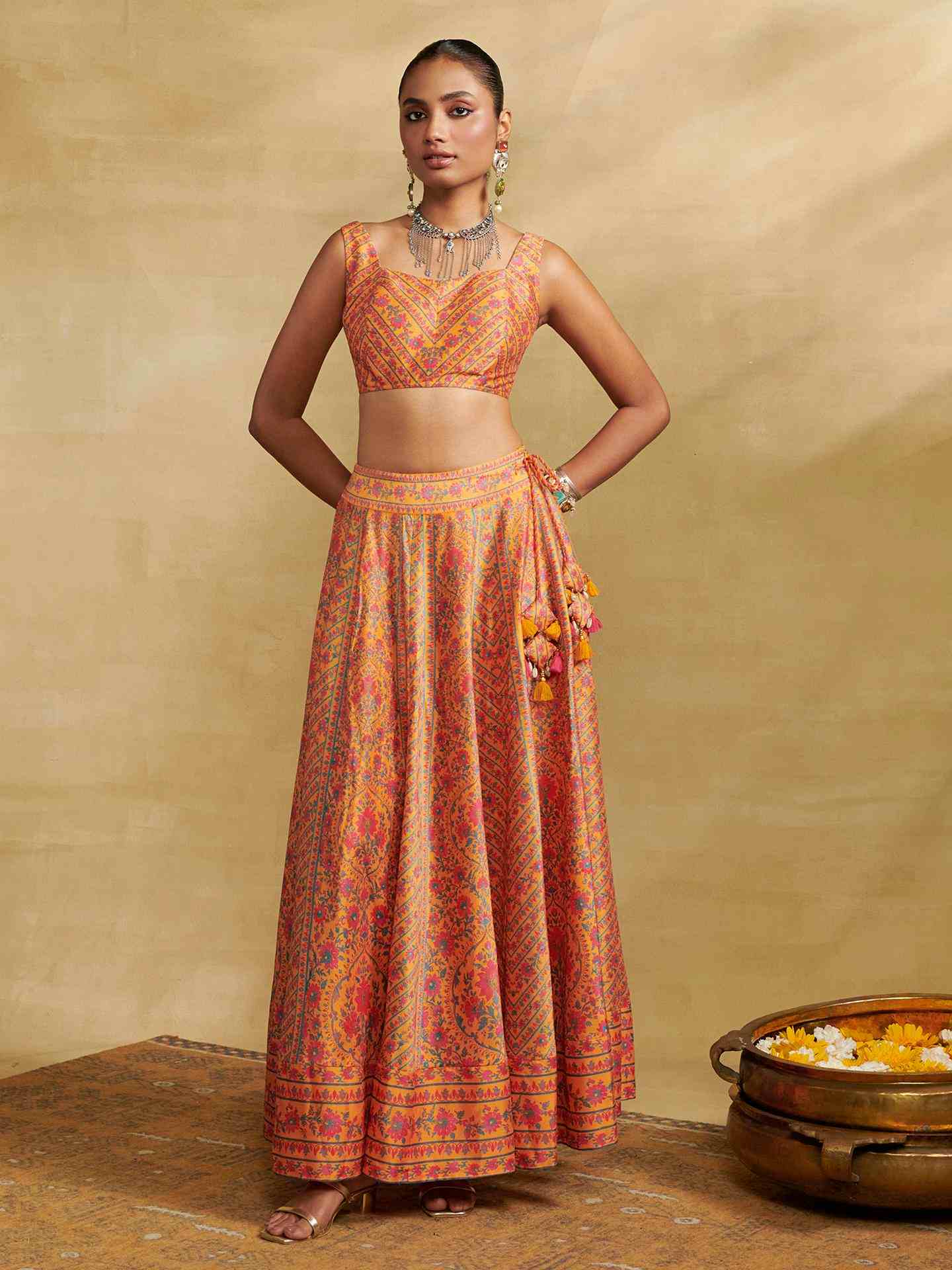 Yellow Fern Lehenga