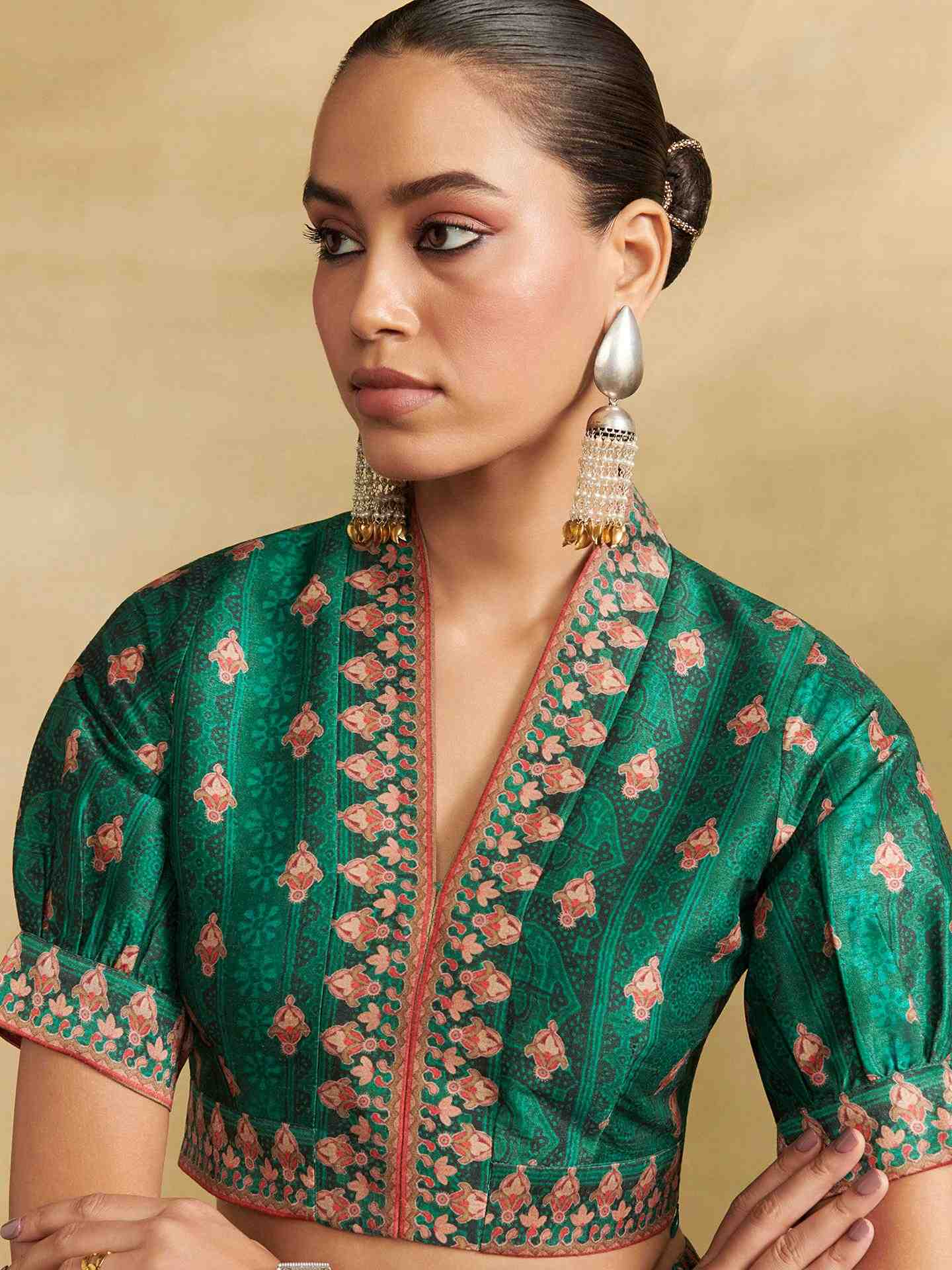 Green Sarang Lehenga