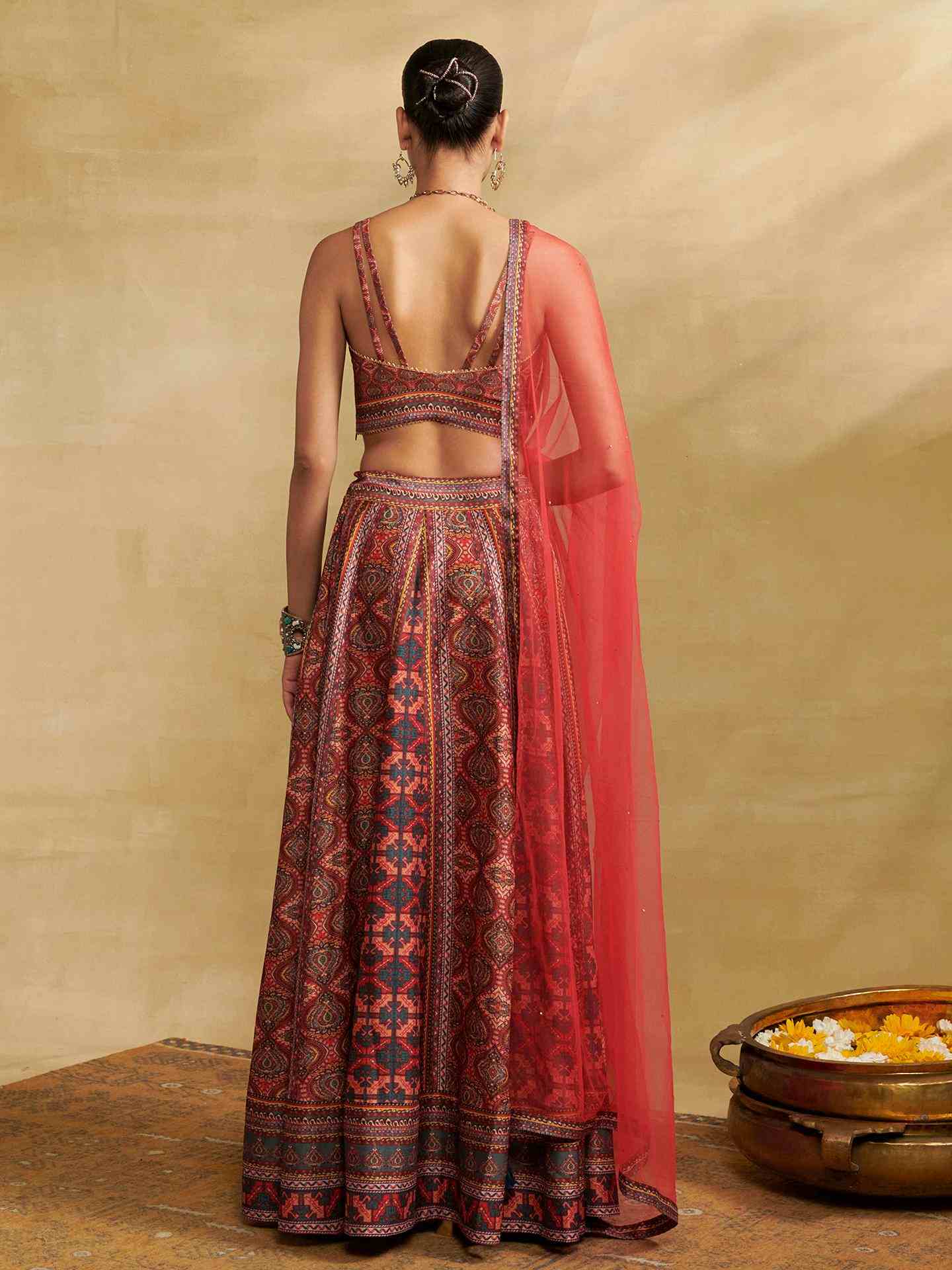 Multi Wanderlust Lehenga