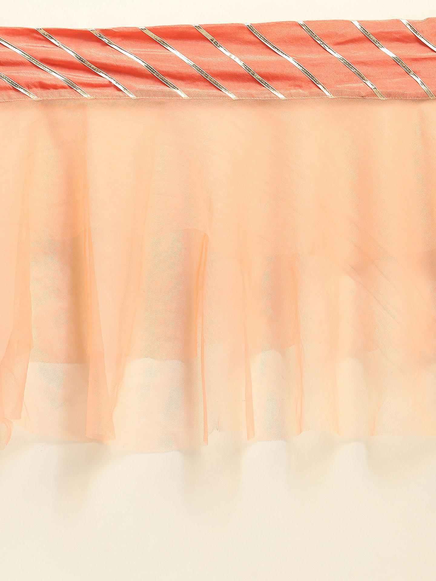 Pink & Blue Gota Festive Lehenga Set