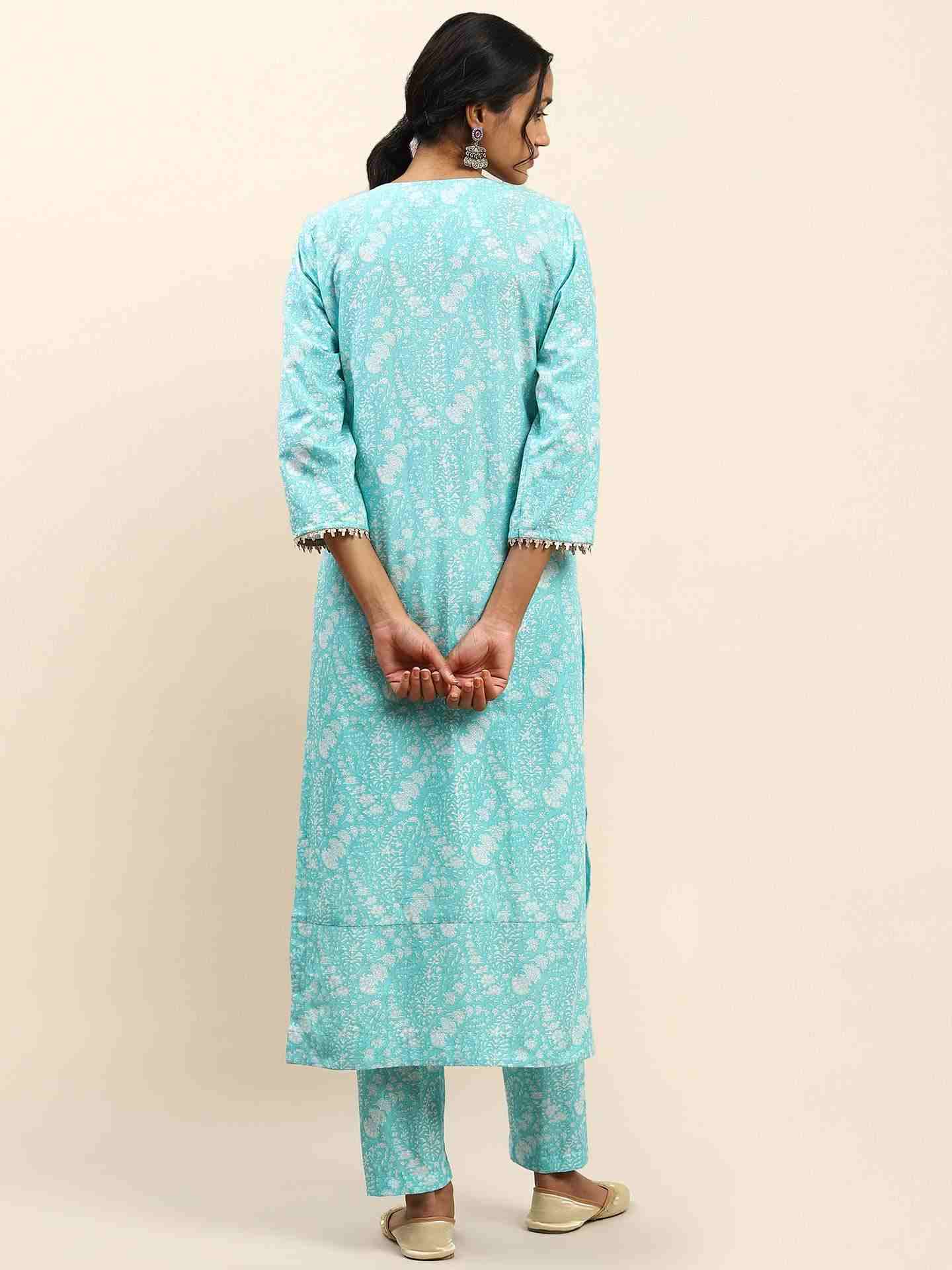 Turquoise Arha Suit Set