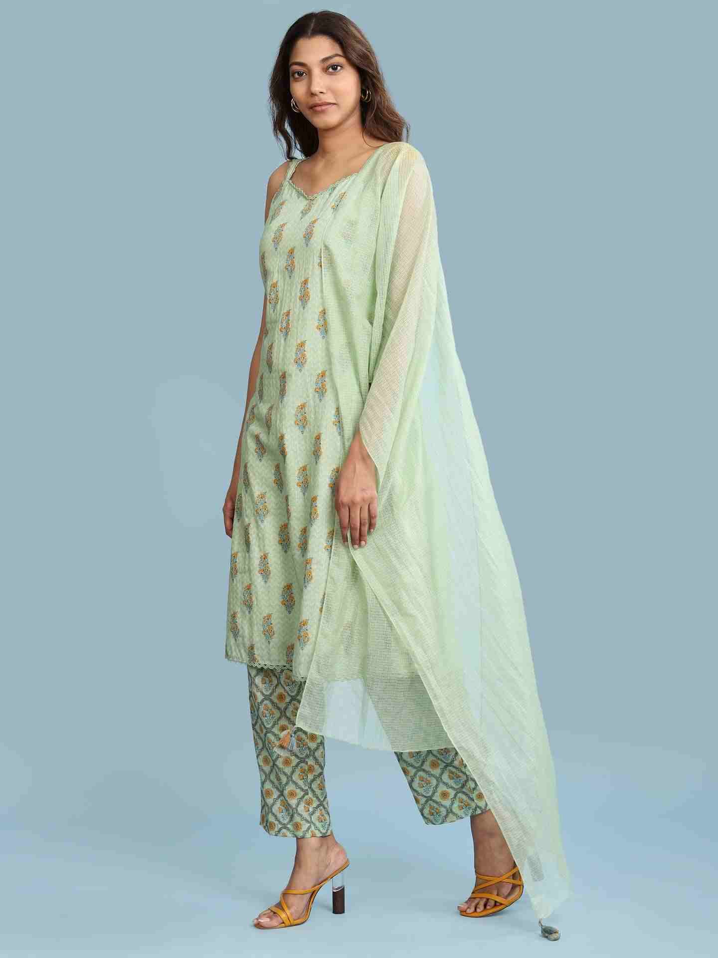 Green Aranya Suit Set