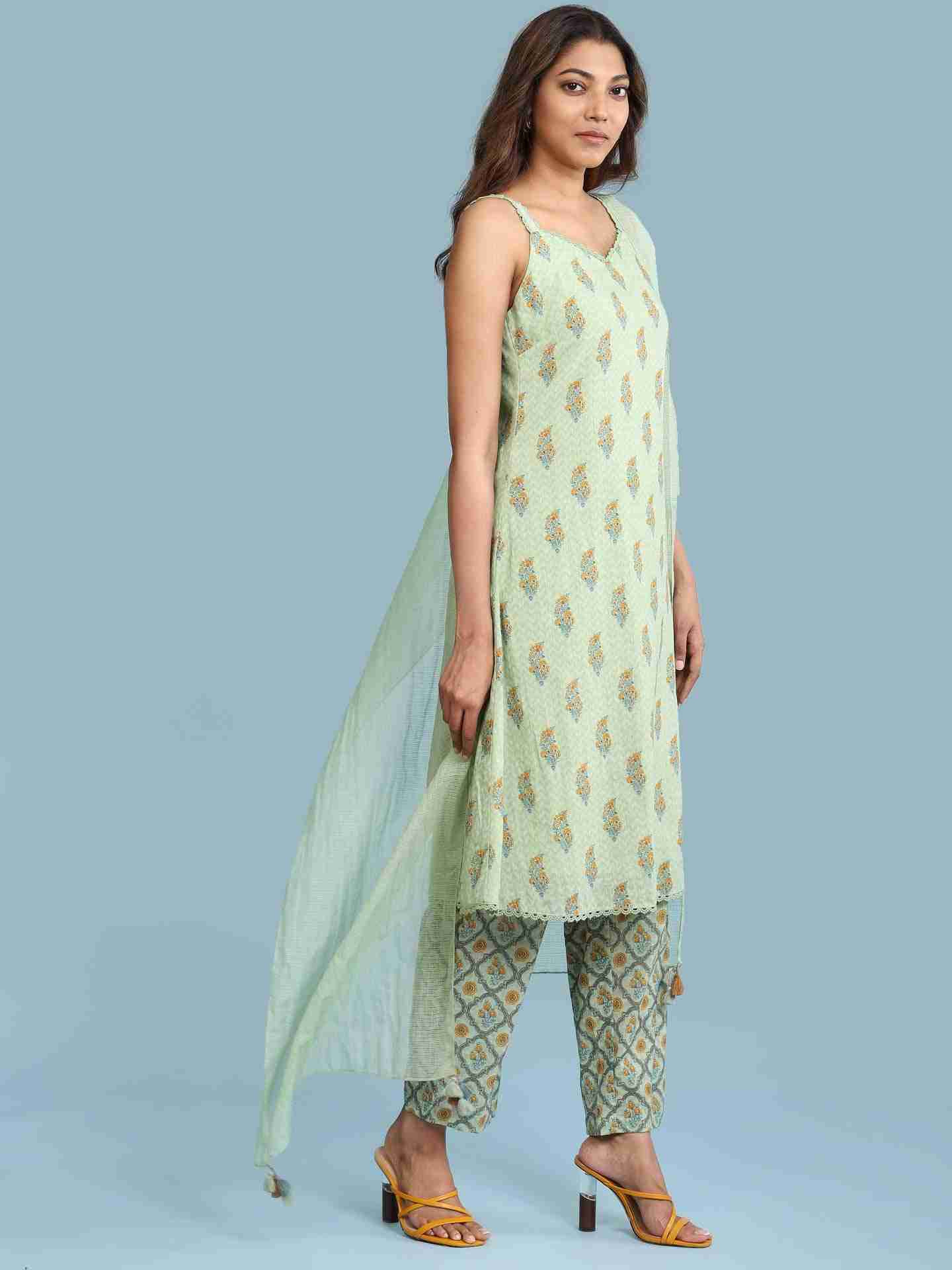 Green Aranya Suit Set