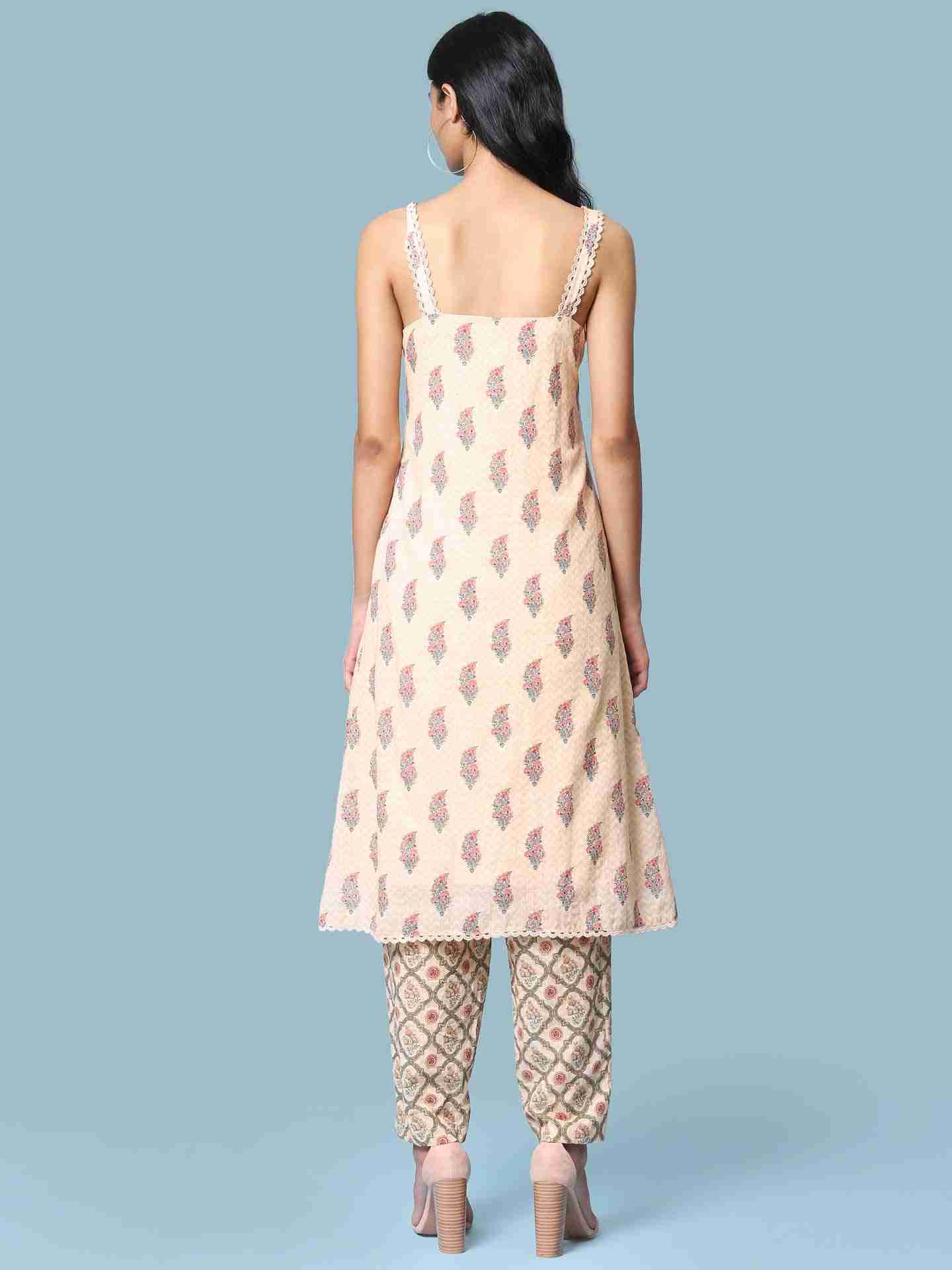 Peach Aranya Suit Set