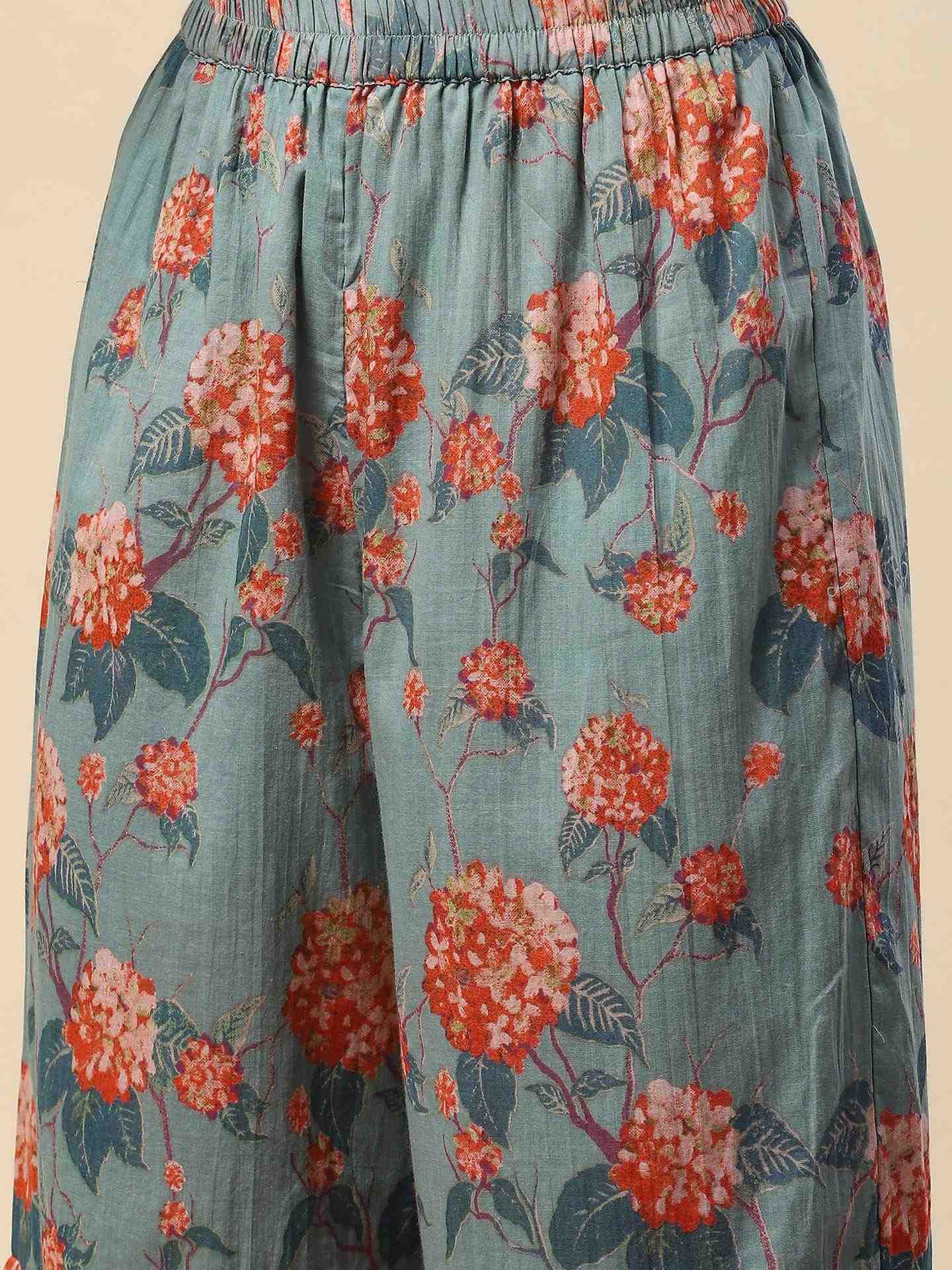 Green Kalakriti Sharara Suit