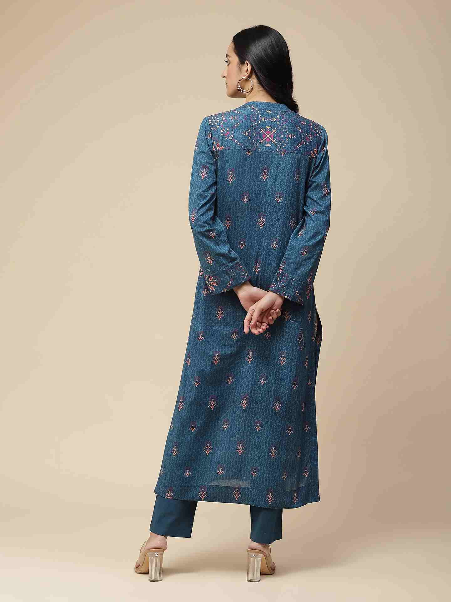 Blue Pihu Suit Set