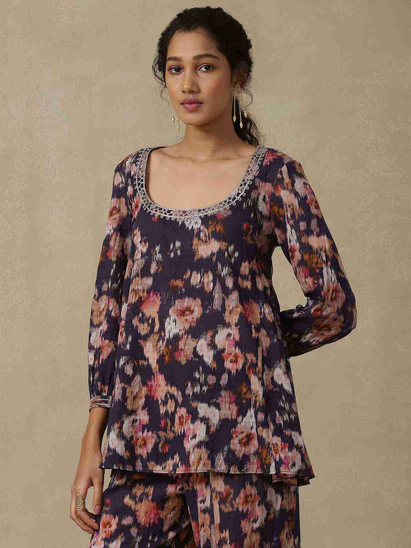 Blue Masakali Sharara Suit