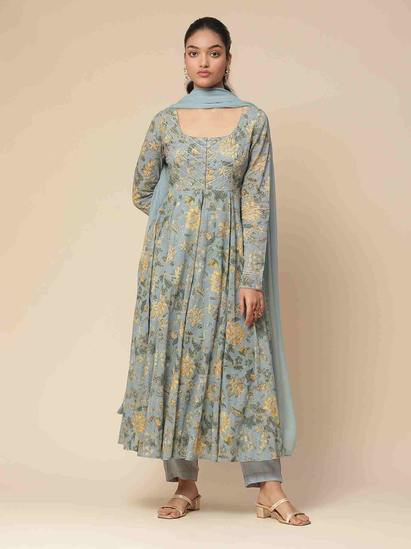 Blue Abhavya Anarkali Suit
