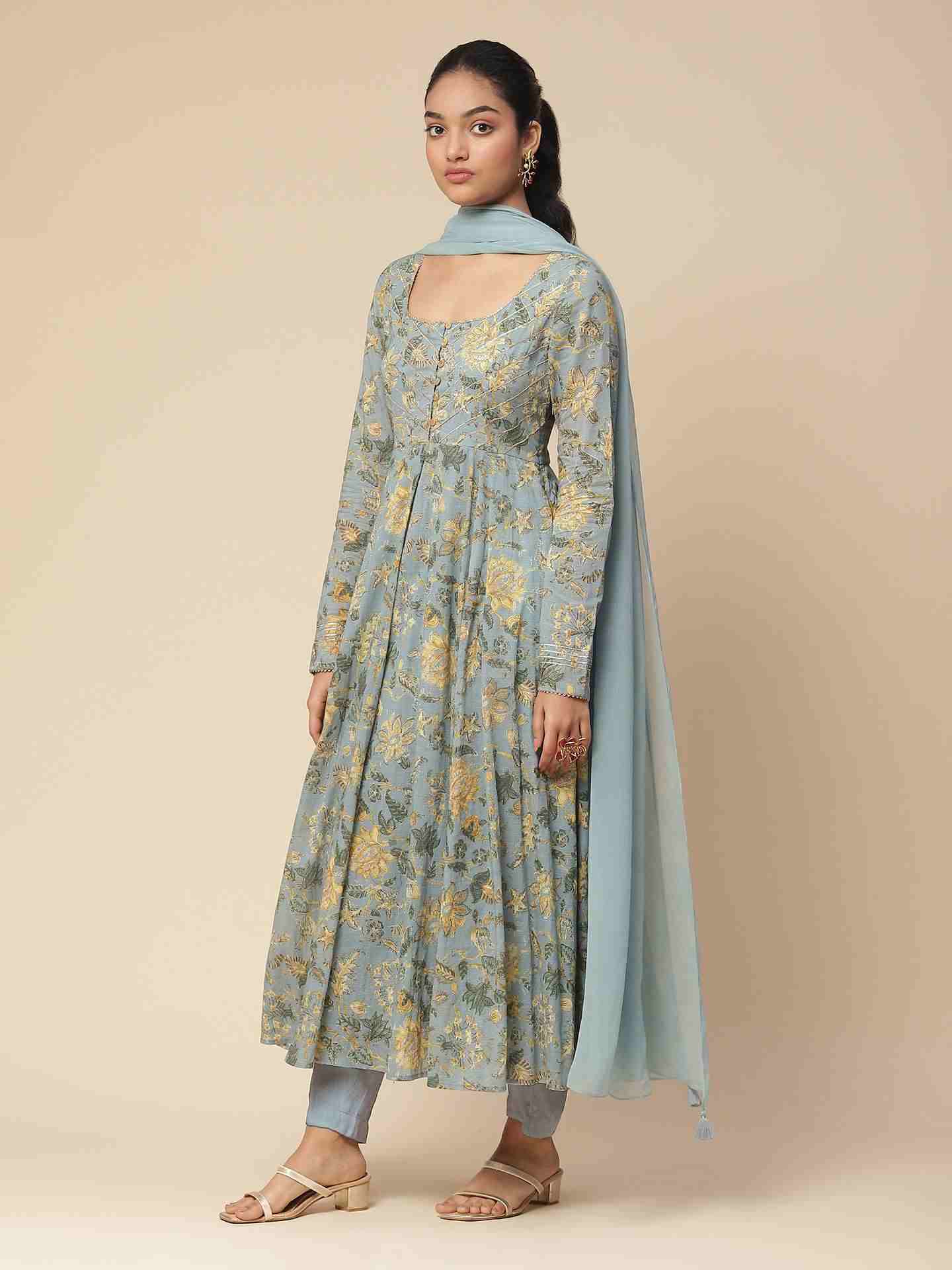 Blue Abhavya Anarkali Suit