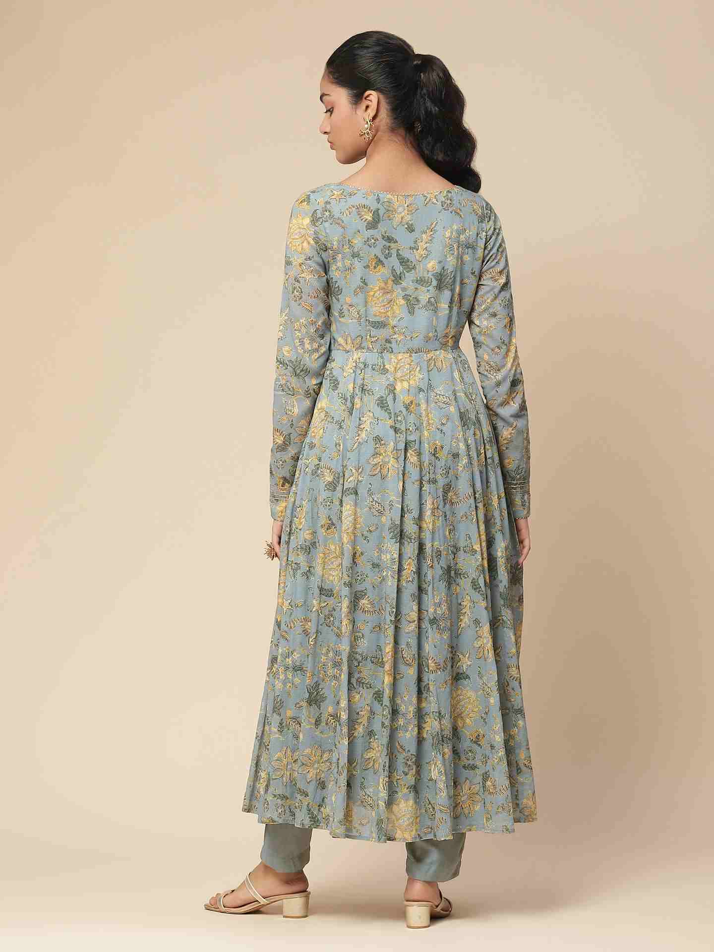 Blue Abhavya Anarkali Suit