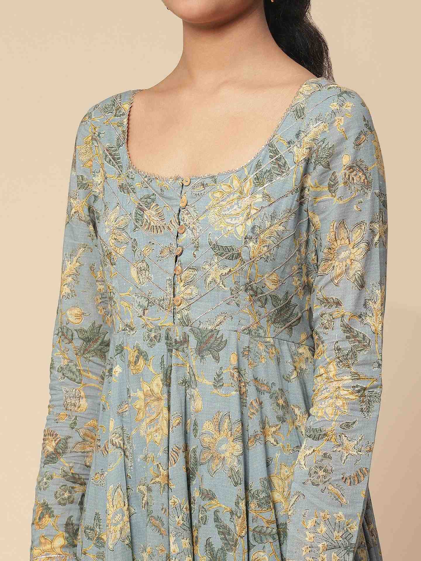 Blue Abhavya Anarkali Suit