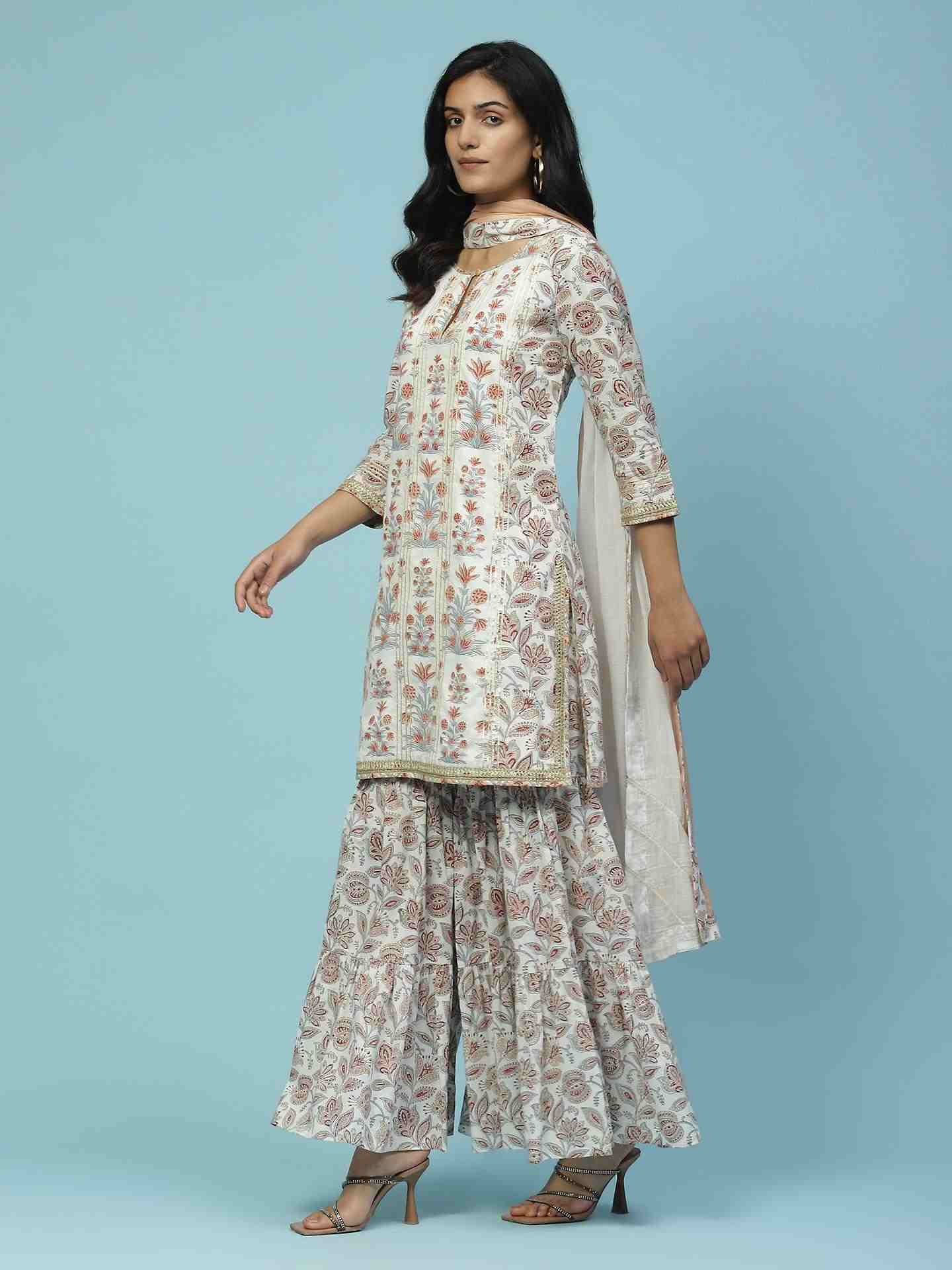 Off White Analiya Sharara Suit